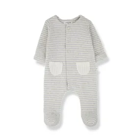 1  in the family Adria Jumpsuit With Feet - Perla