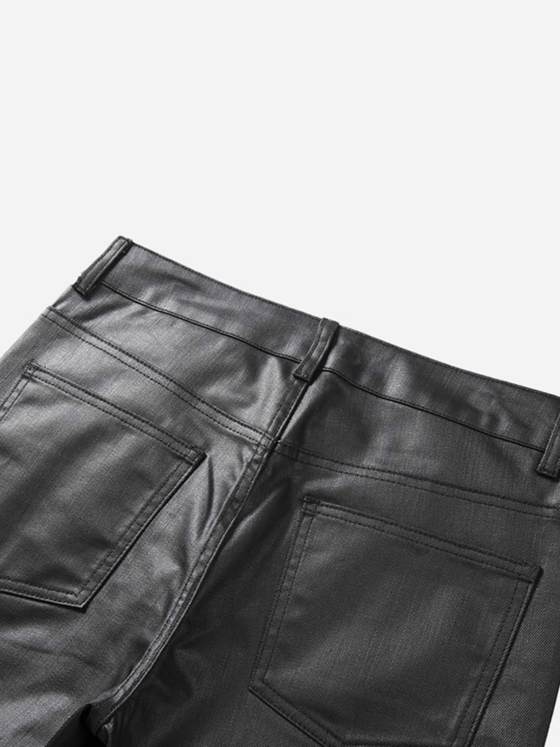 1984 Retro Zipper Pocket Slim Straight Pants