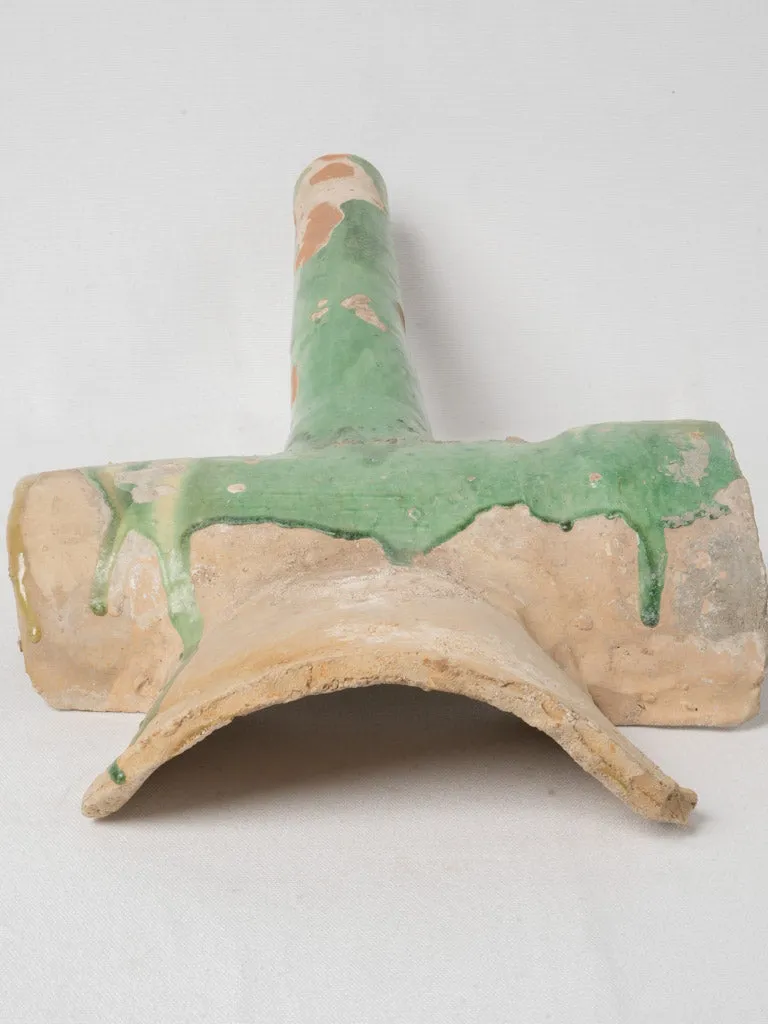 19th Century French Terracotta Gutter Spout from Saint-Jean-de-Fos