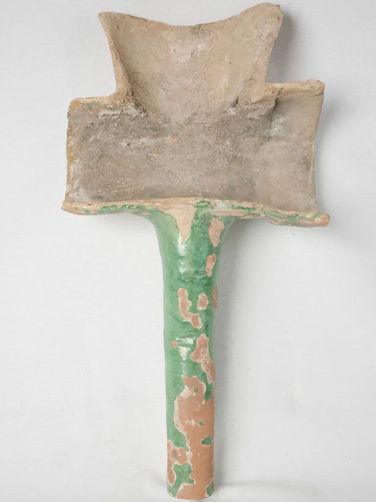 19th Century French Terracotta Gutter Spout from Saint-Jean-de-Fos