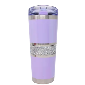 20 oz Hollywood Tumbler with Carry Ring Lid | Premium Insulated Bling Rhinestones Tumbler