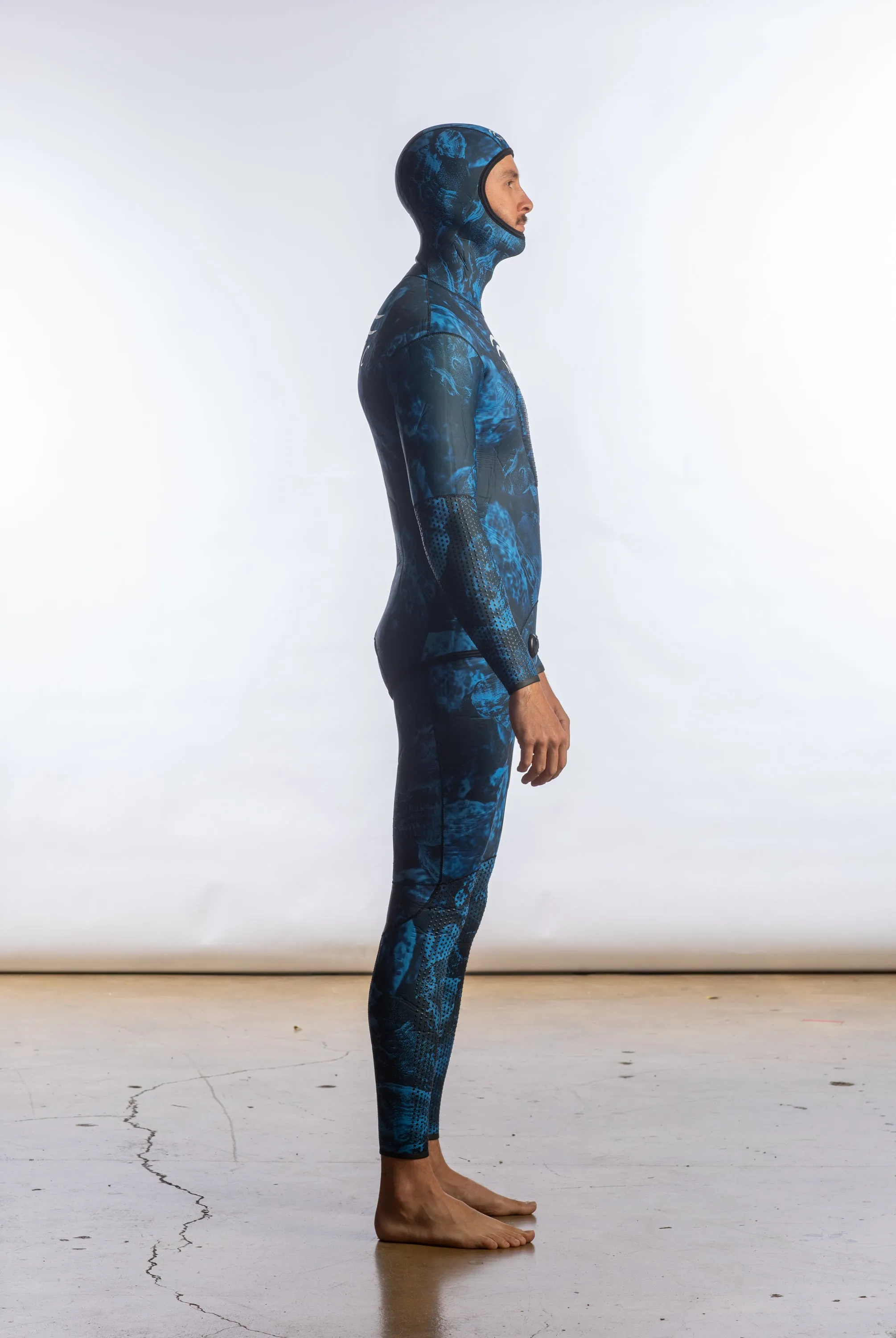 3mm Men's Titanium Lined Blue Camo Wetsuit