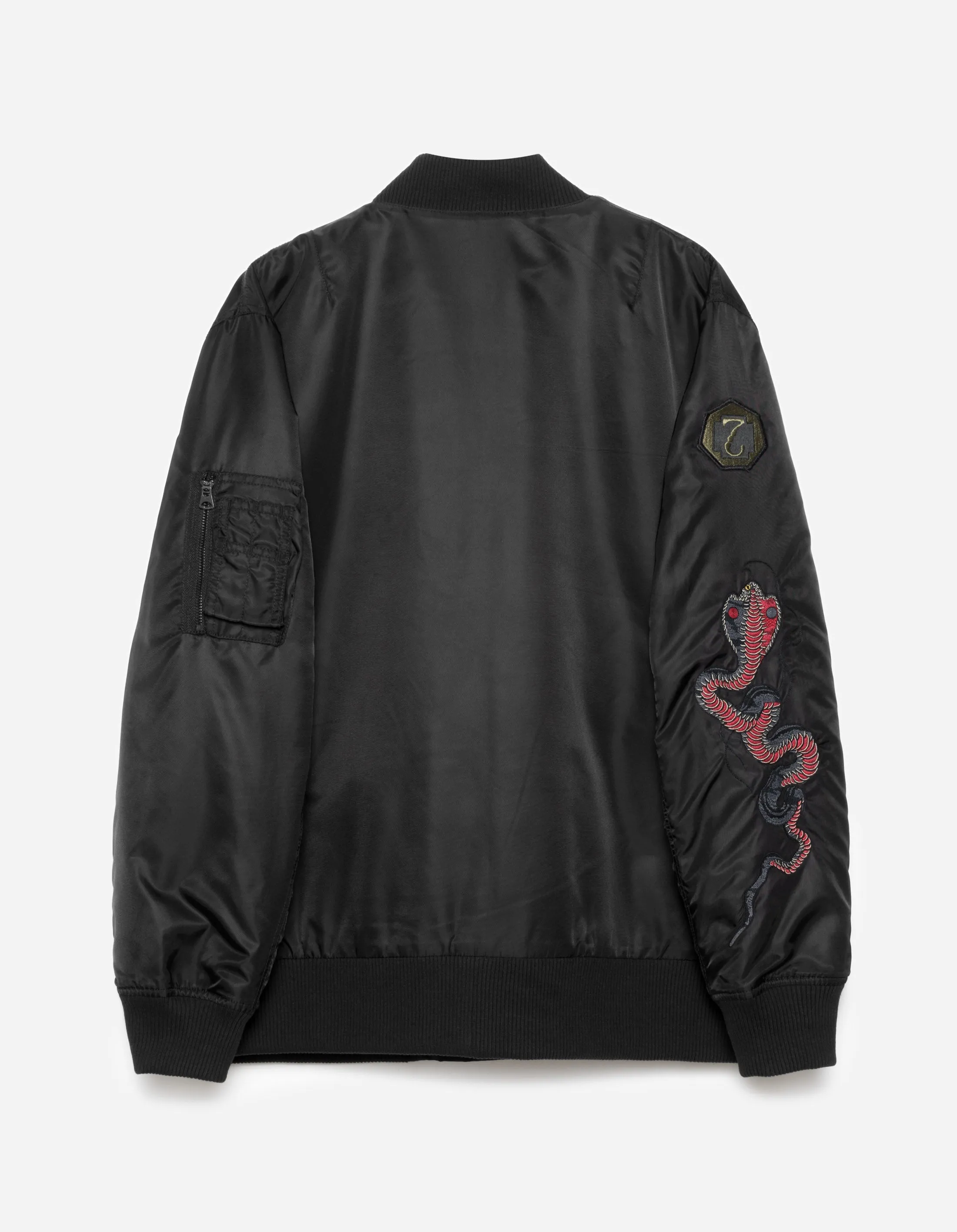 6006 Year of the Snake MA1 Kimono Black