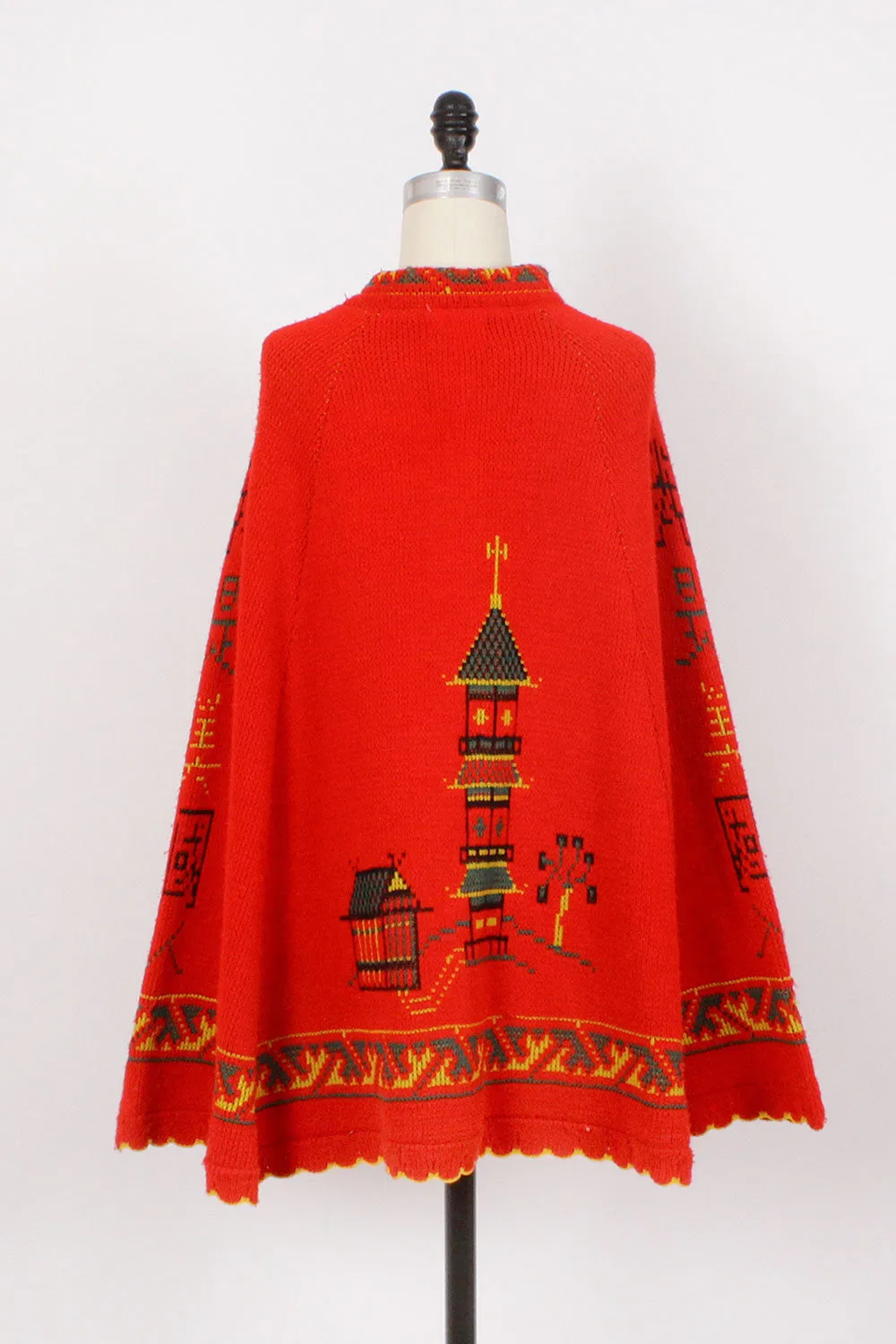 70s Pagoda Poncho