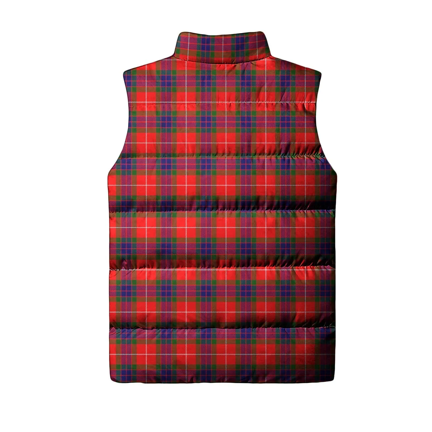 Abernethy Tartan Sleeveless Puffer Jacket with Family Crest