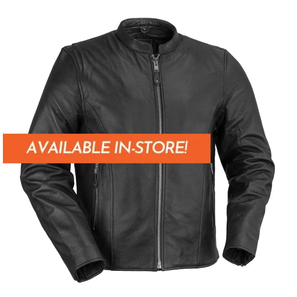 Ace Men's Leather Motorcycle Jacket  - Extreme Biker Leather