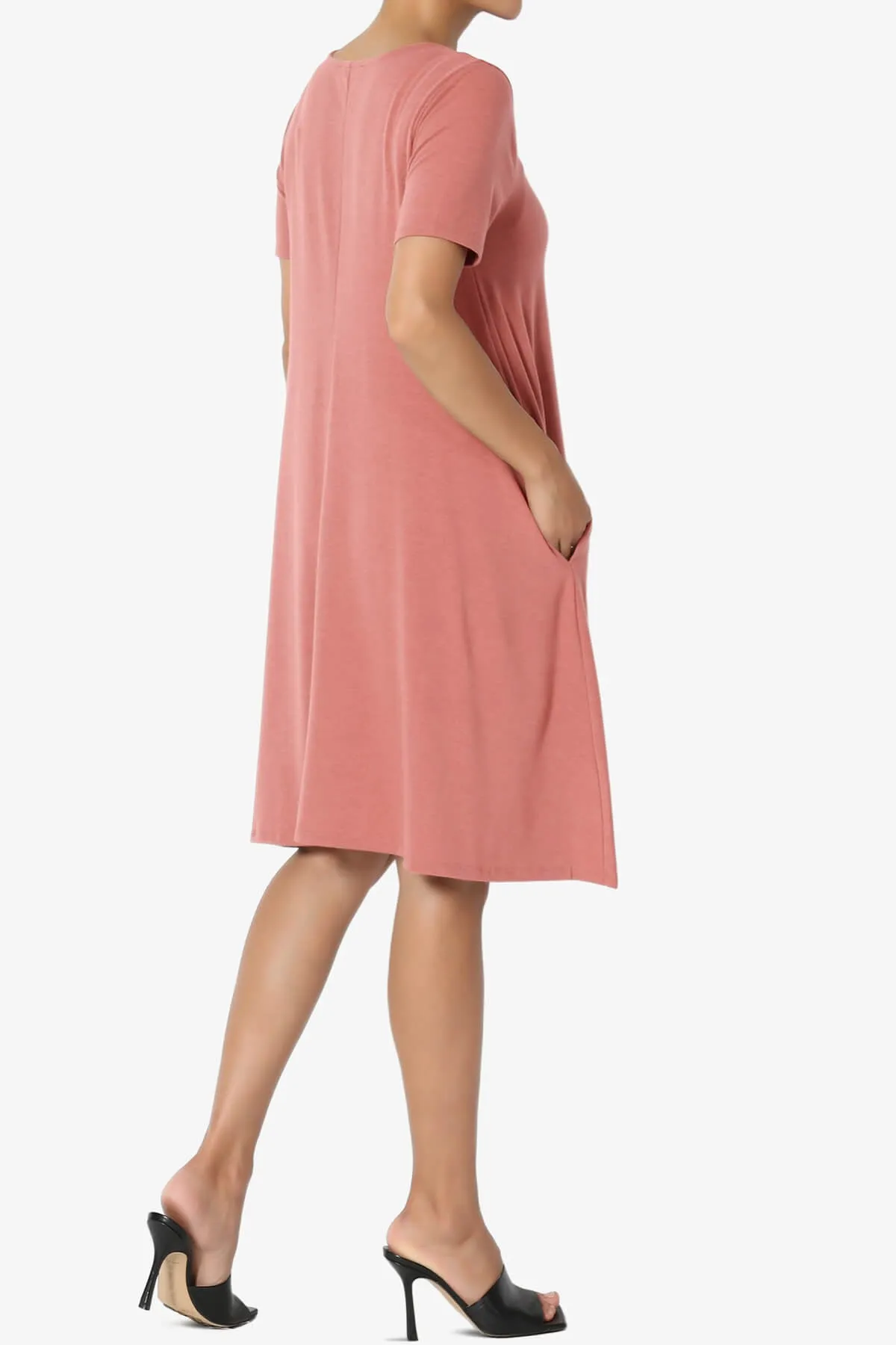 Allie Short Sleeve Jersey A-Line Dress PLUS