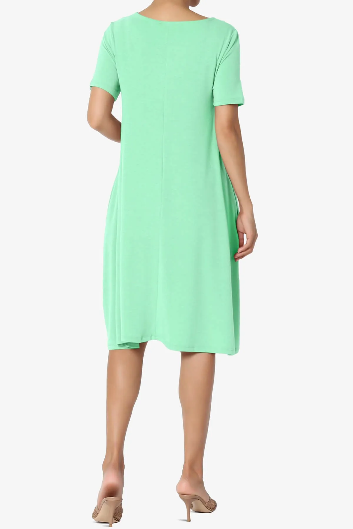 Allie Short Sleeve Jersey A-Line Dress PLUS