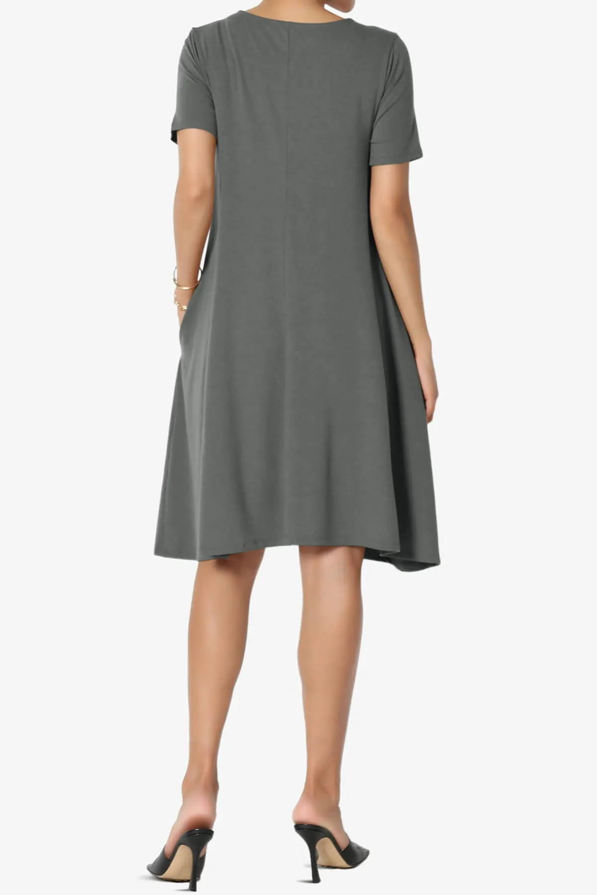 Allie Short Sleeve Jersey A-Line Dress PLUS