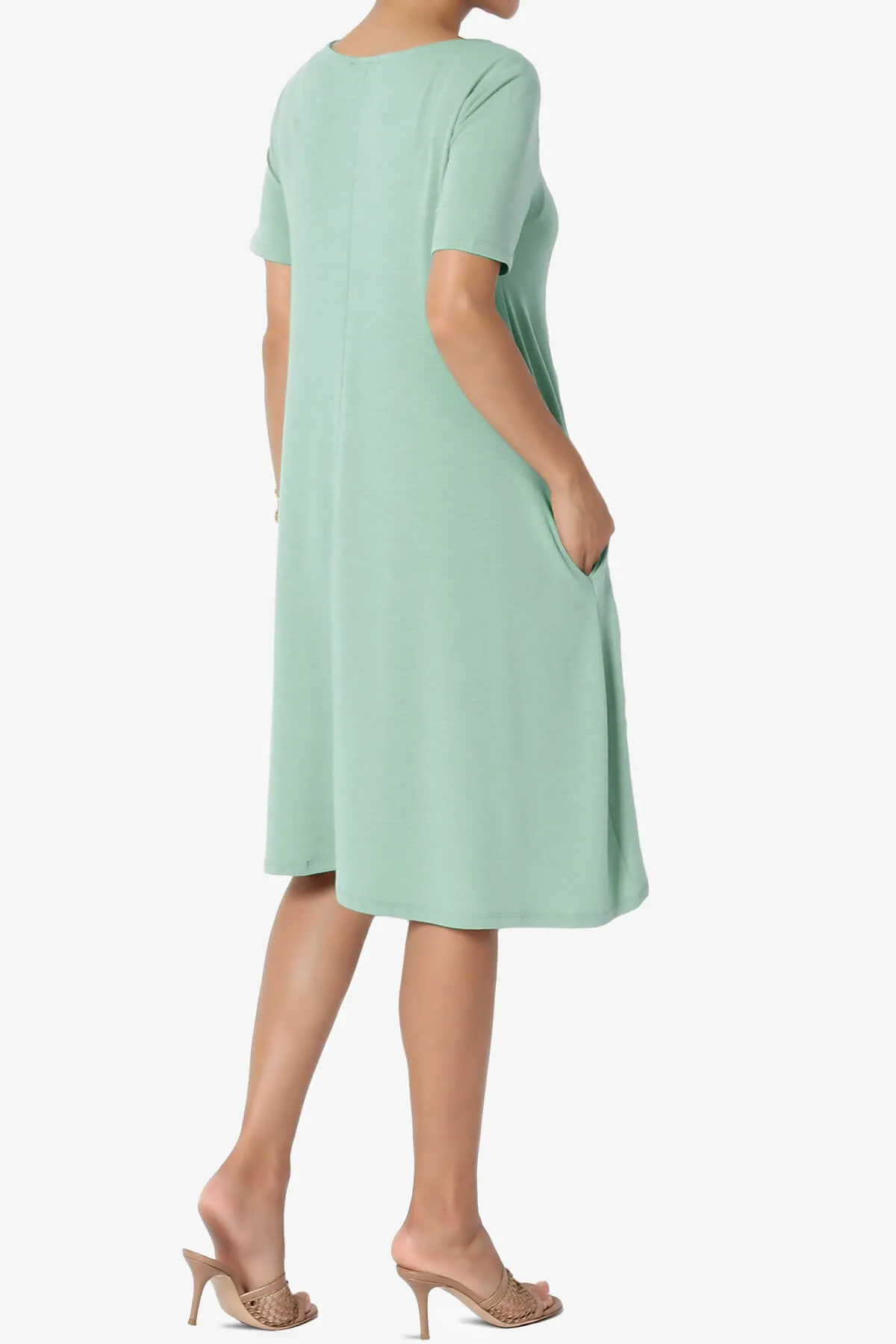 Allie Short Sleeve Jersey A-Line Dress PLUS