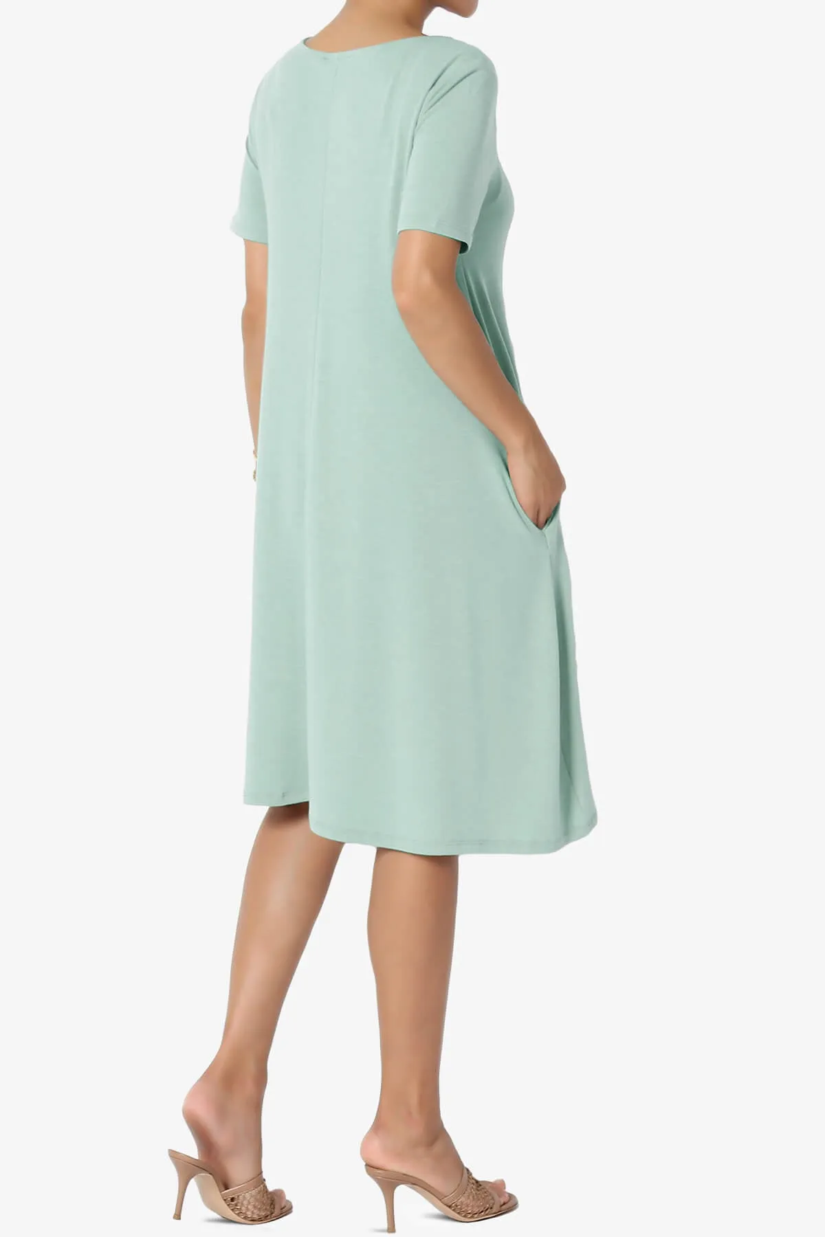 Allie Short Sleeve Jersey A-Line Dress PLUS