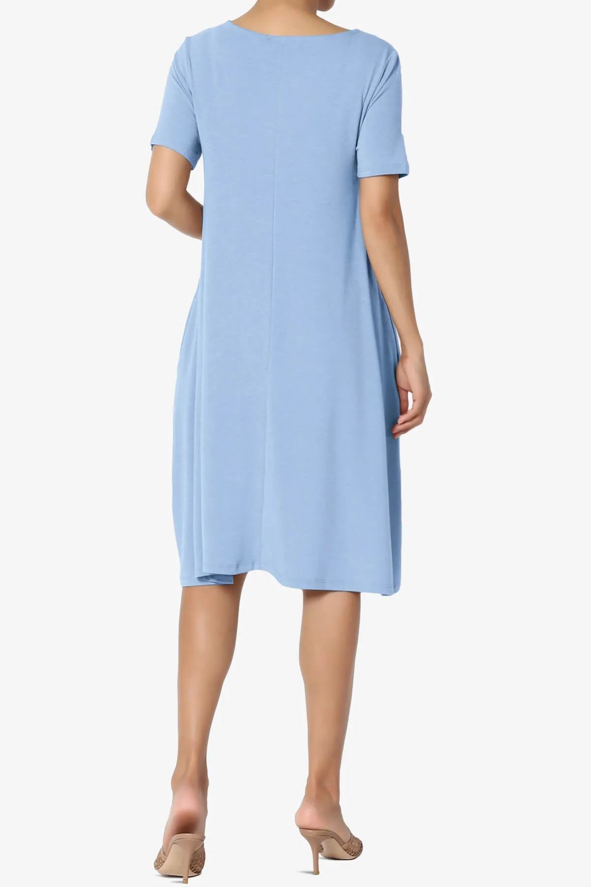 Allie Short Sleeve Jersey A-Line Dress PLUS