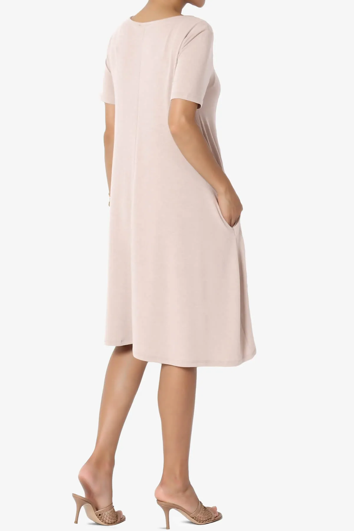 Allie Short Sleeve Jersey A-Line Dress PLUS