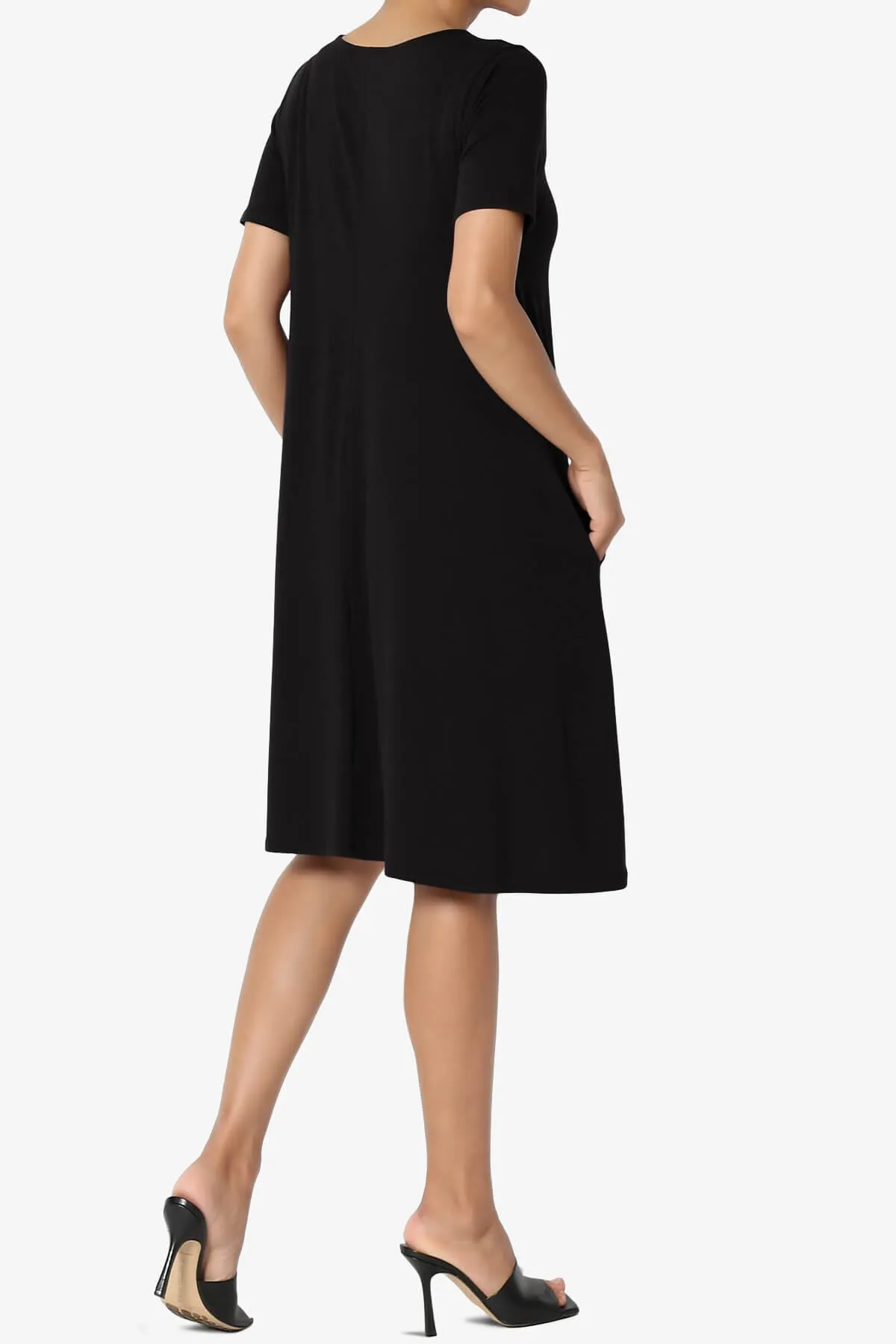 Allie Short Sleeve Jersey A-Line Dress PLUS