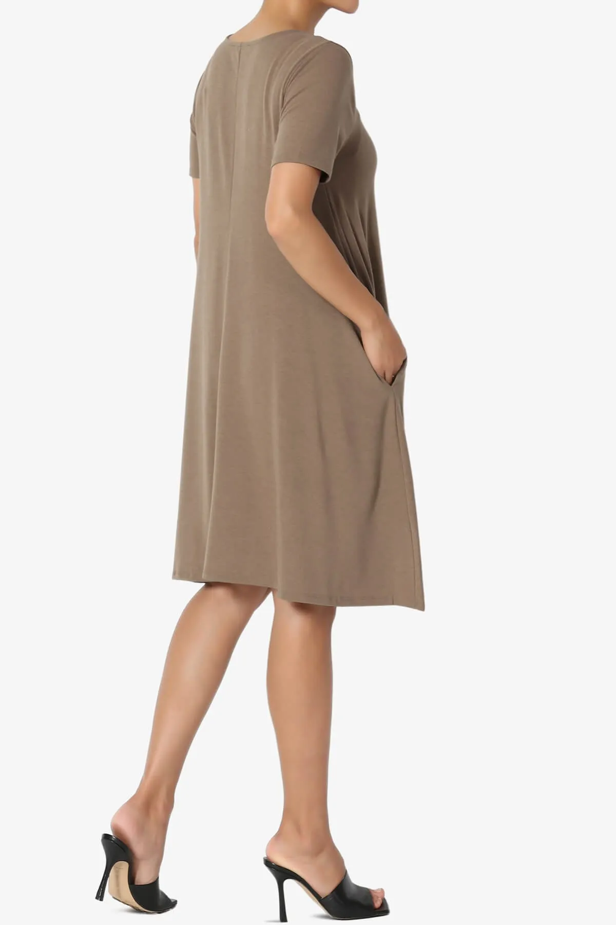 Allie Short Sleeve Jersey A-Line Dress PLUS