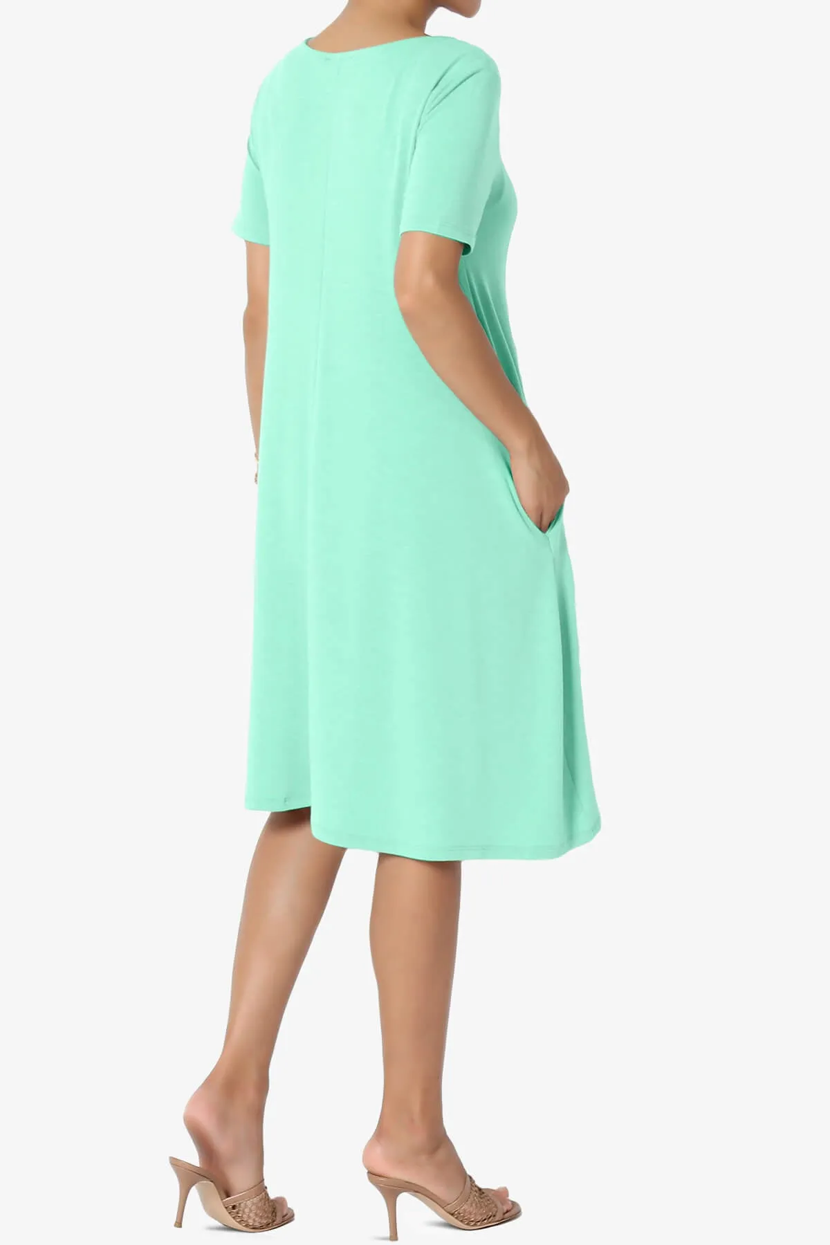 Allie Short Sleeve Jersey A-Line Dress PLUS