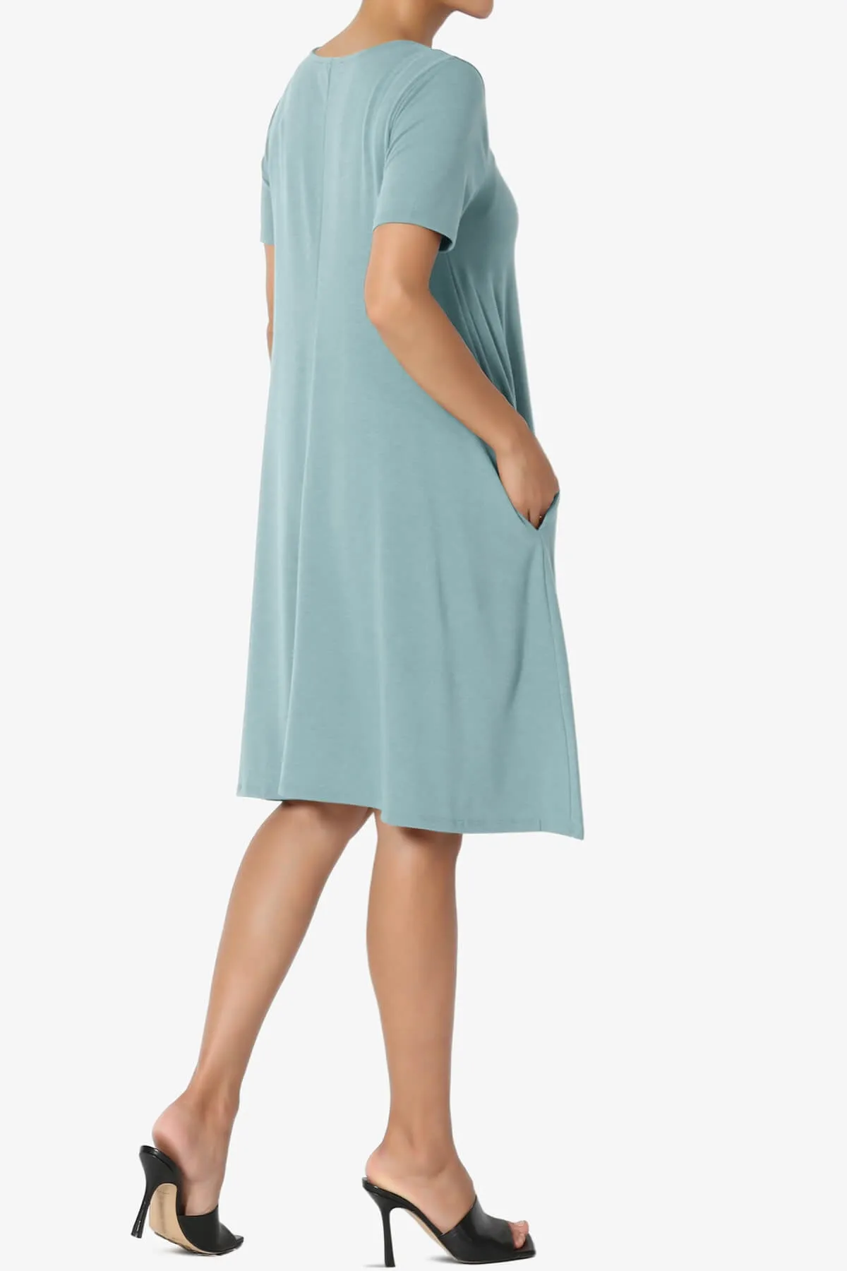 Allie Short Sleeve Jersey A-Line Dress PLUS