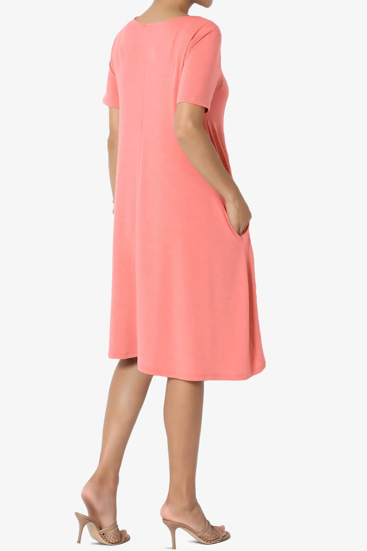 Allie Short Sleeve Jersey A-Line Dress PLUS