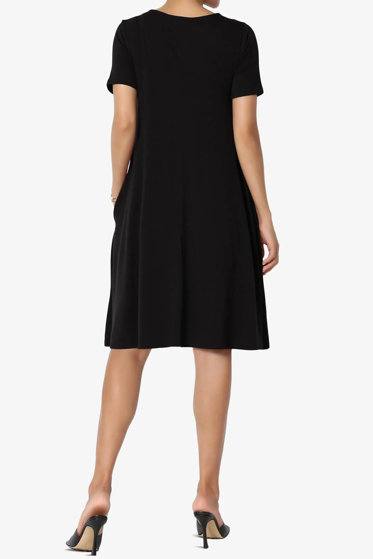 Allie Short Sleeve Jersey A-Line Dress PLUS