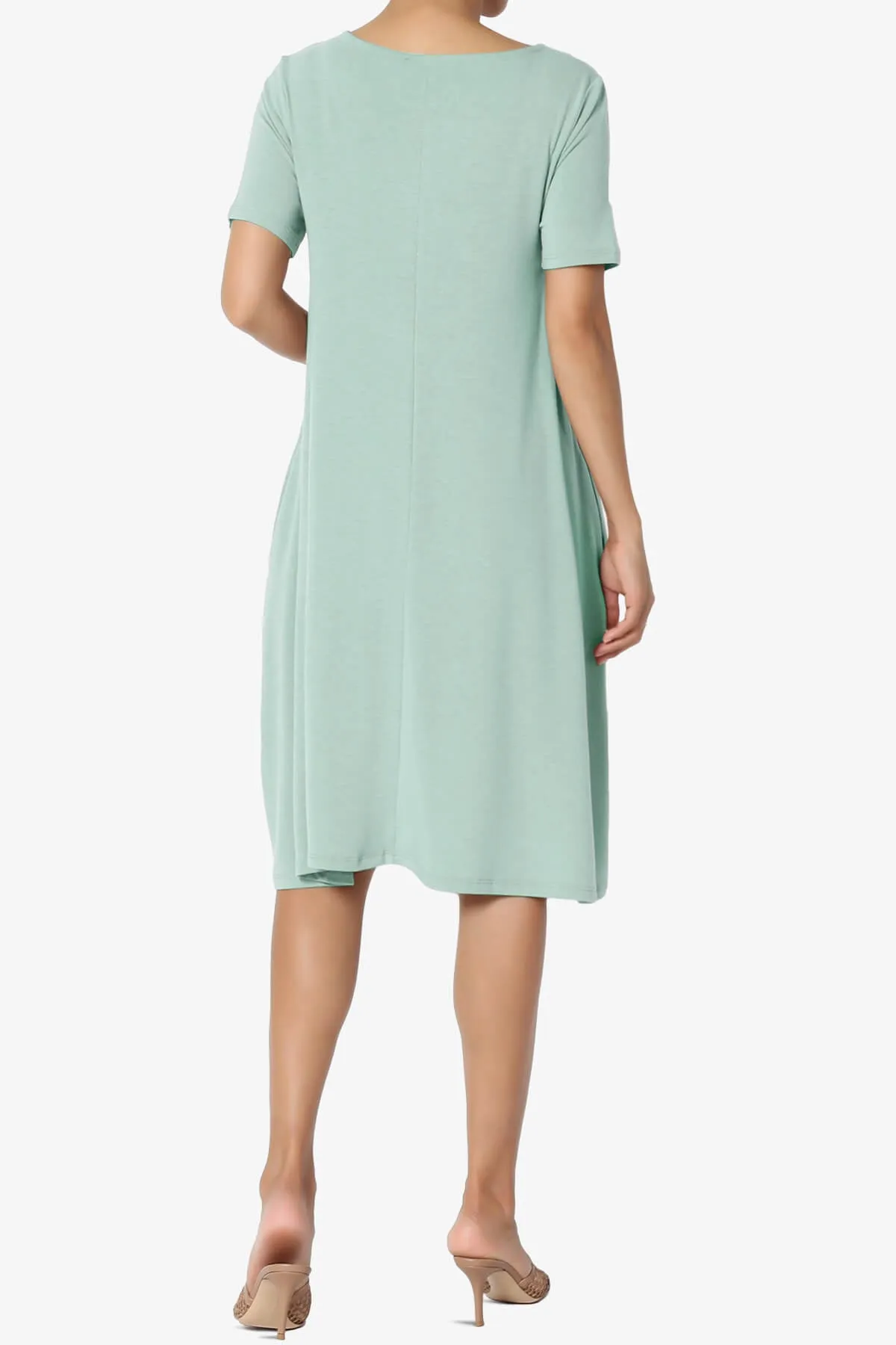 Allie Short Sleeve Jersey A-Line Dress PLUS