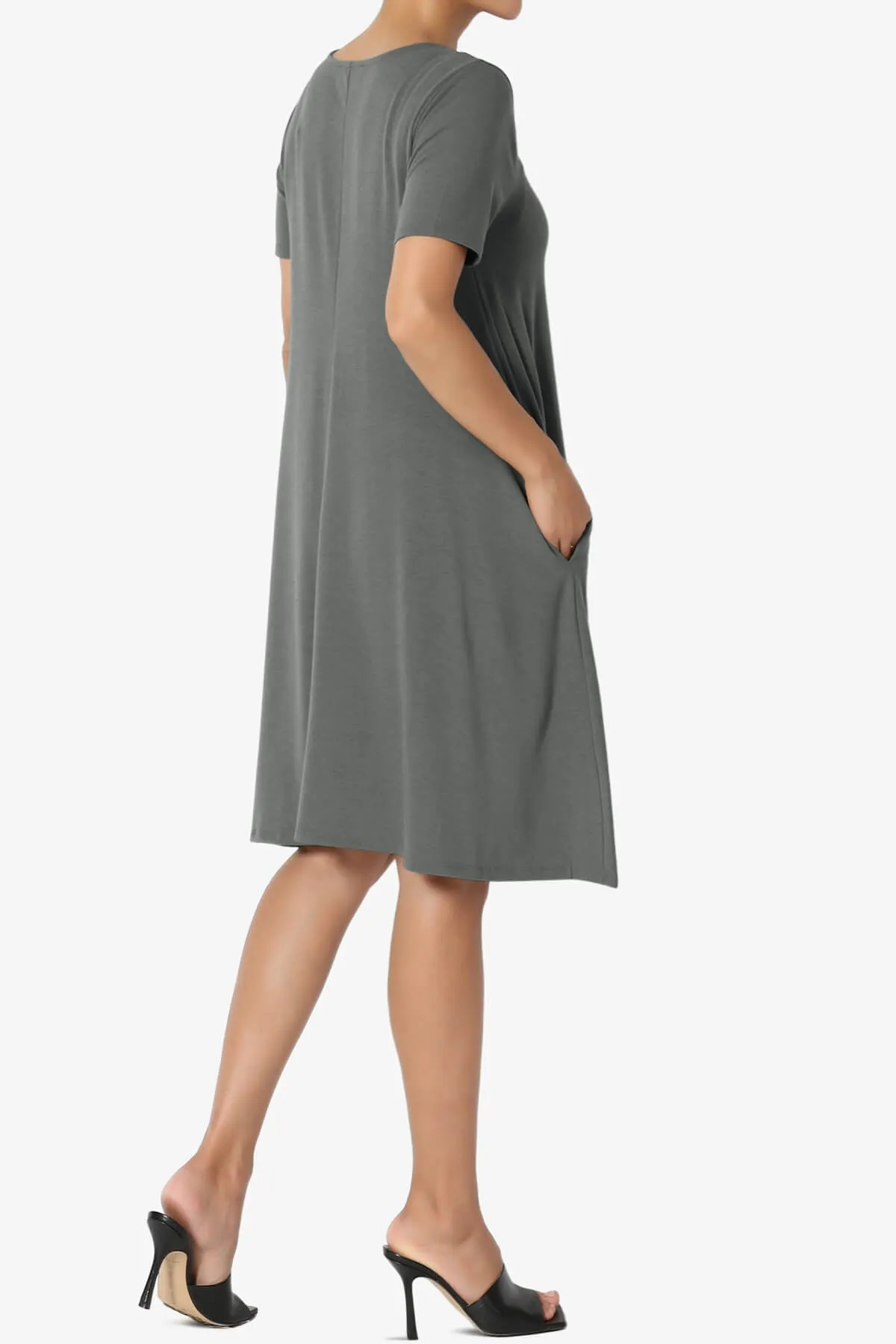 Allie Short Sleeve Jersey A-Line Dress PLUS