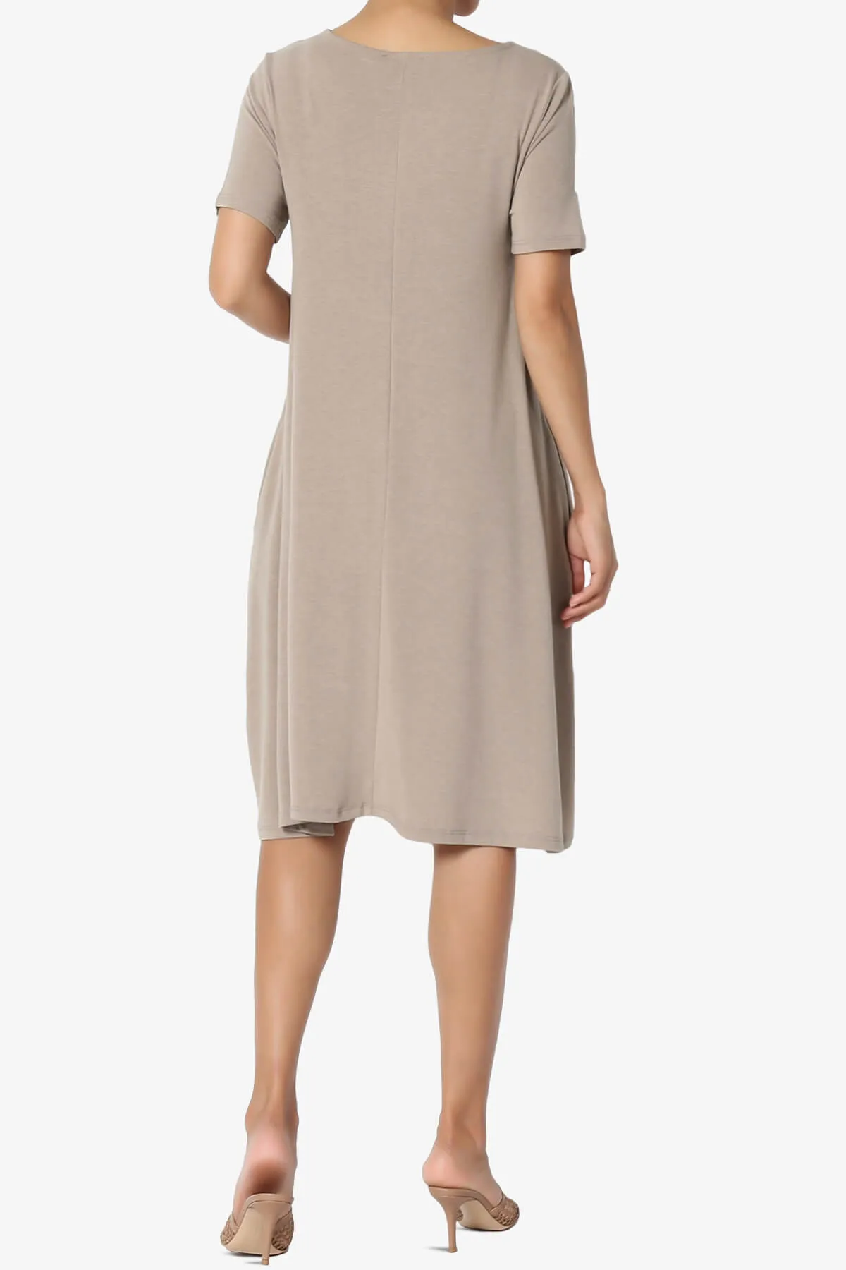 Allie Short Sleeve Jersey A-Line Dress PLUS