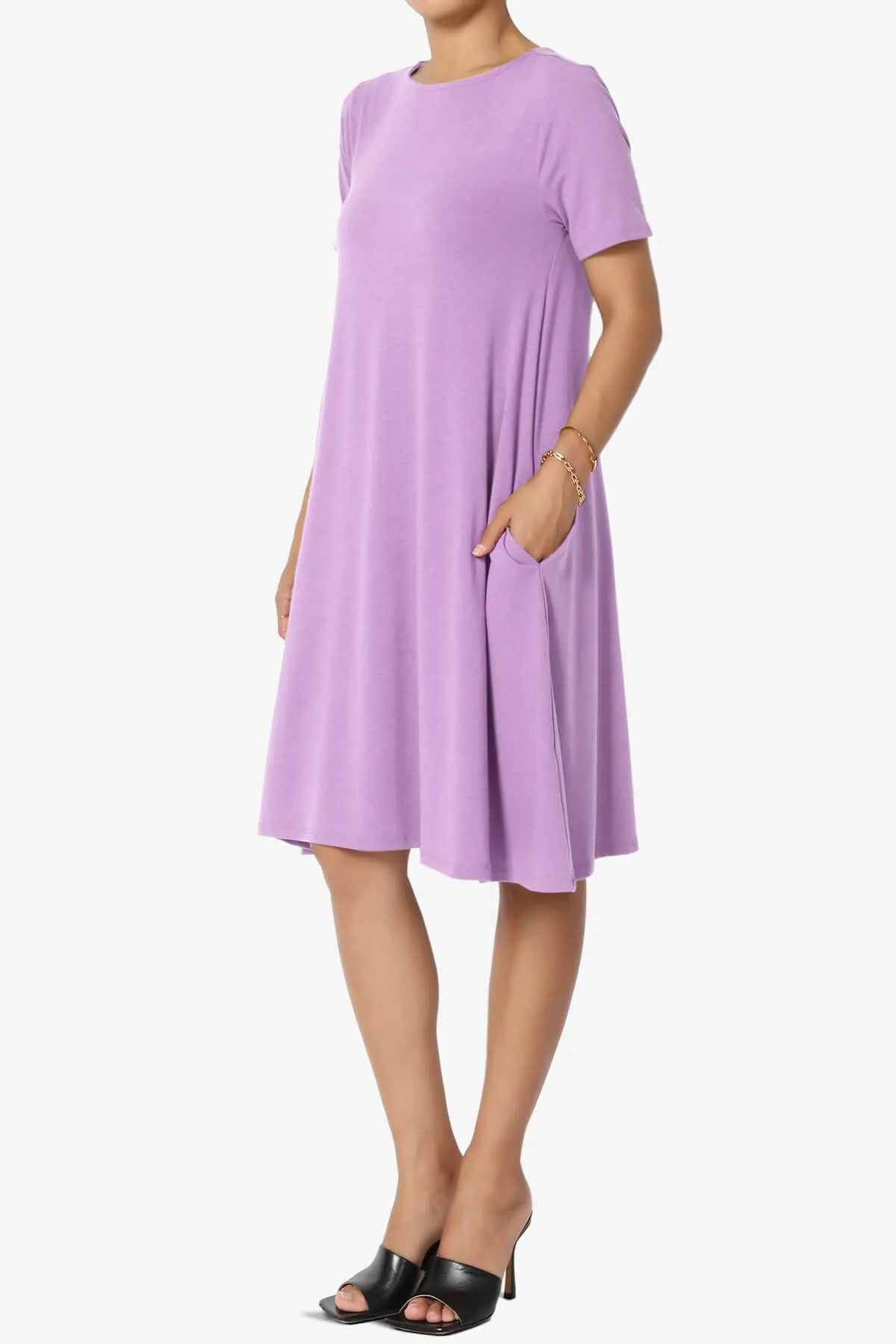 Allie Short Sleeve Jersey A-Line Dress