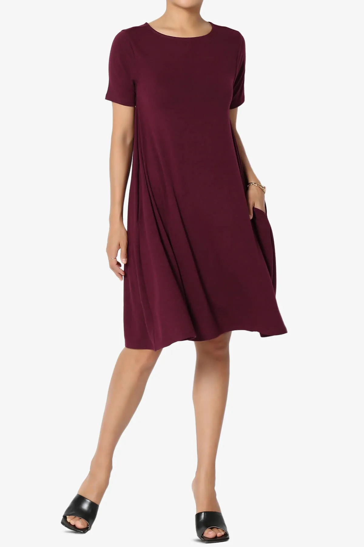 Allie Short Sleeve Jersey A-Line Dress