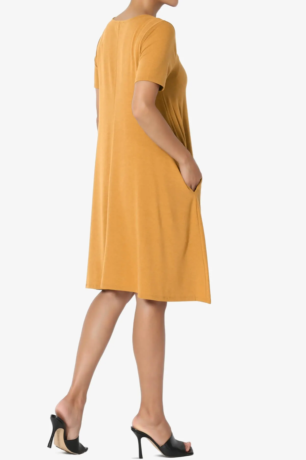 Allie Short Sleeve Jersey A-Line Dress