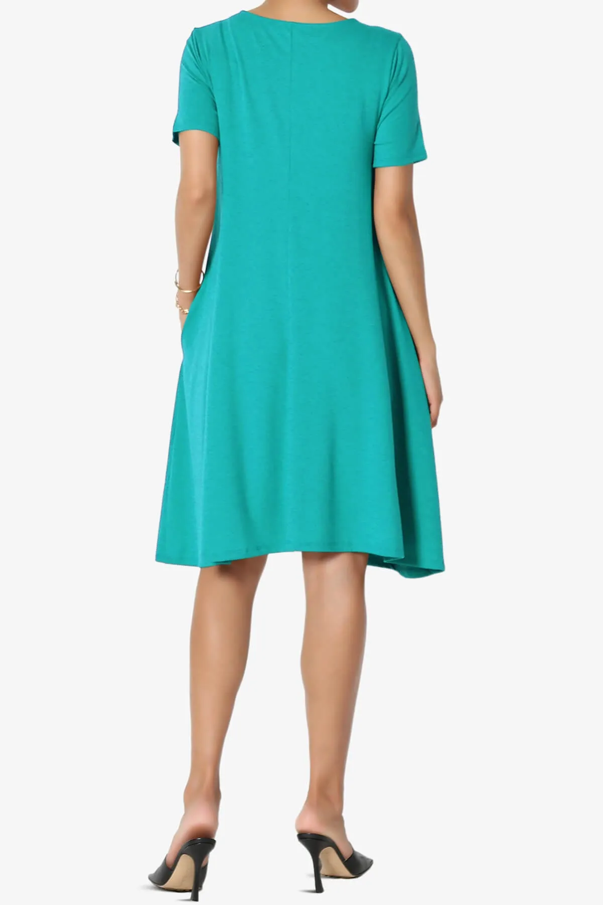 Allie Short Sleeve Jersey A-Line Dress