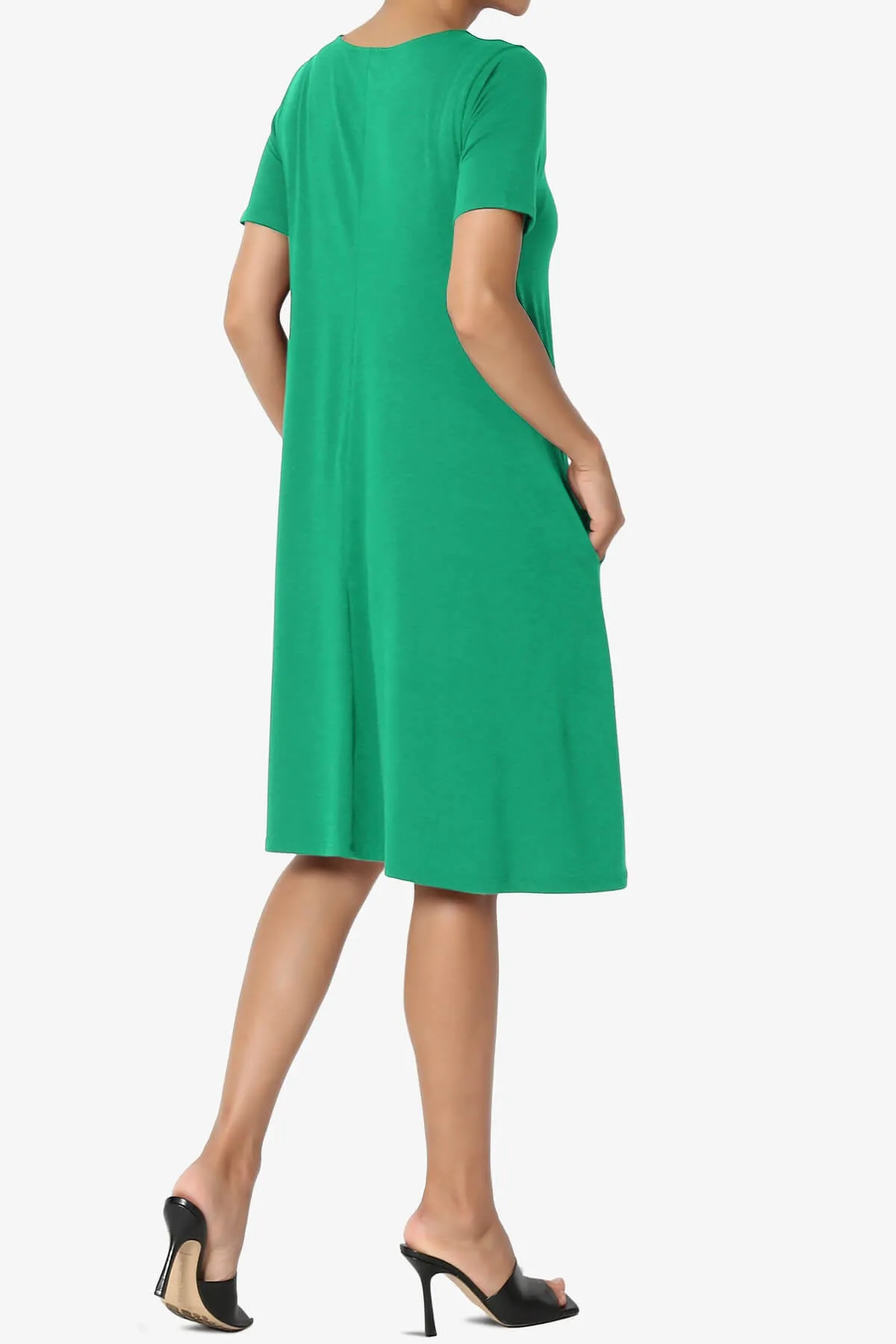 Allie Short Sleeve Jersey A-Line Dress