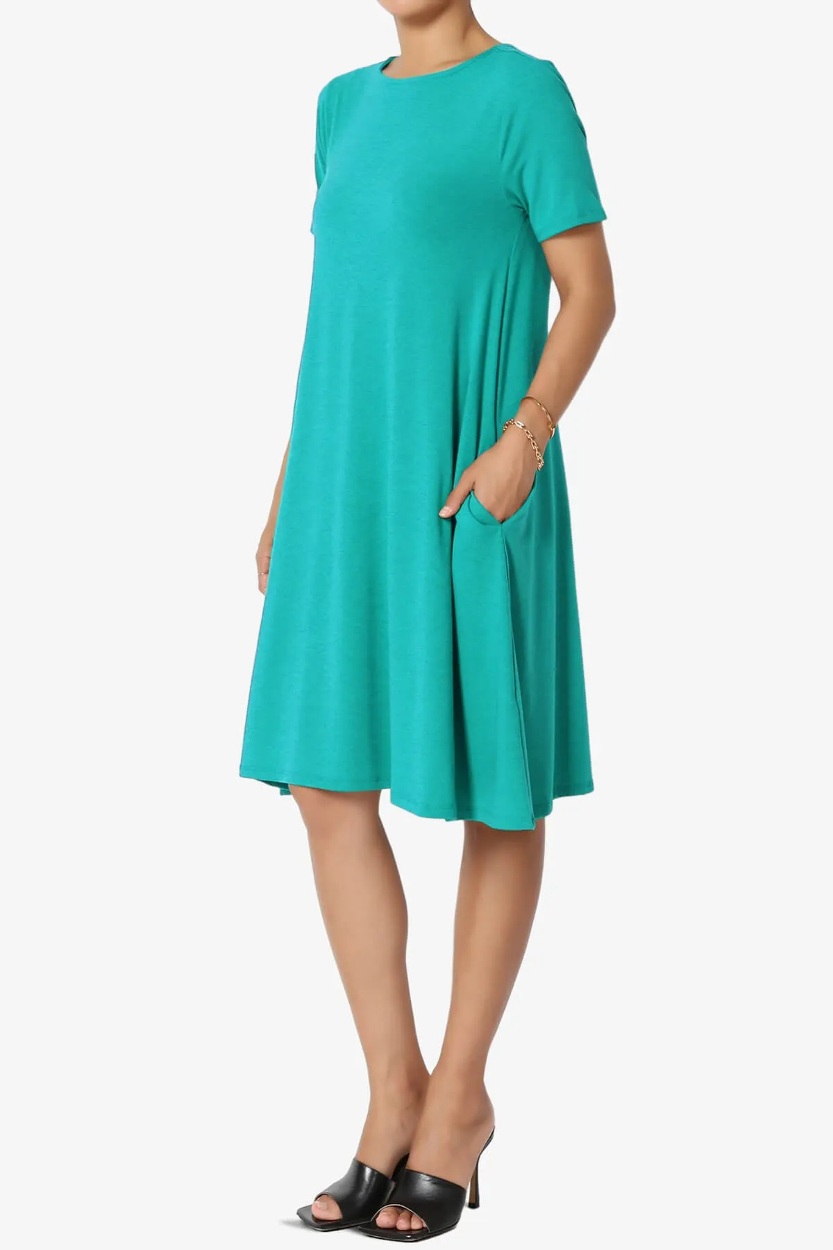 Allie Short Sleeve Jersey A-Line Dress