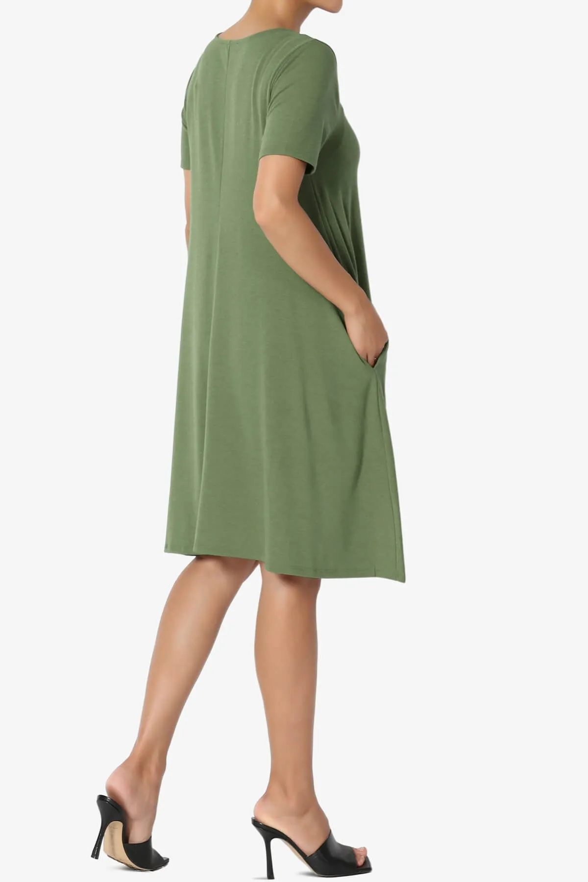 Allie Short Sleeve Jersey A-Line Dress