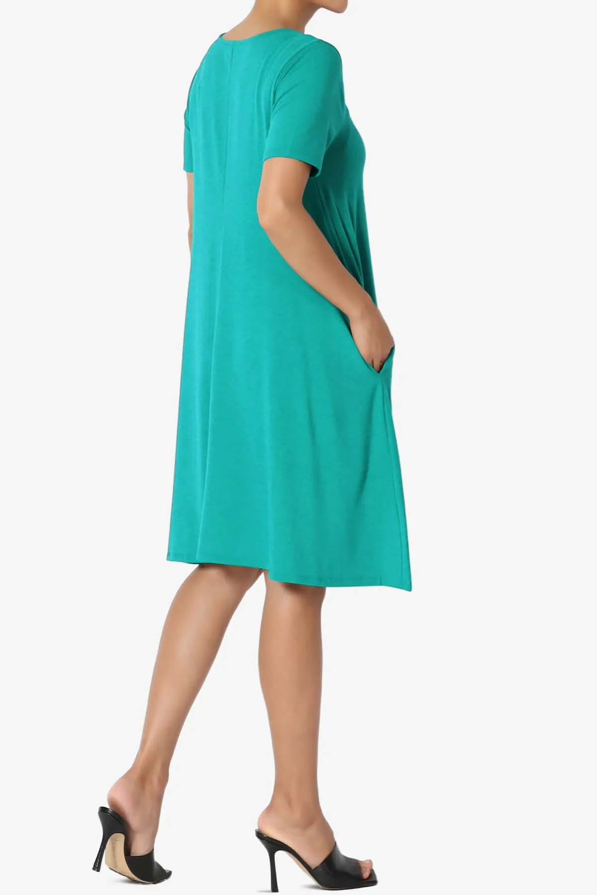 Allie Short Sleeve Jersey A-Line Dress