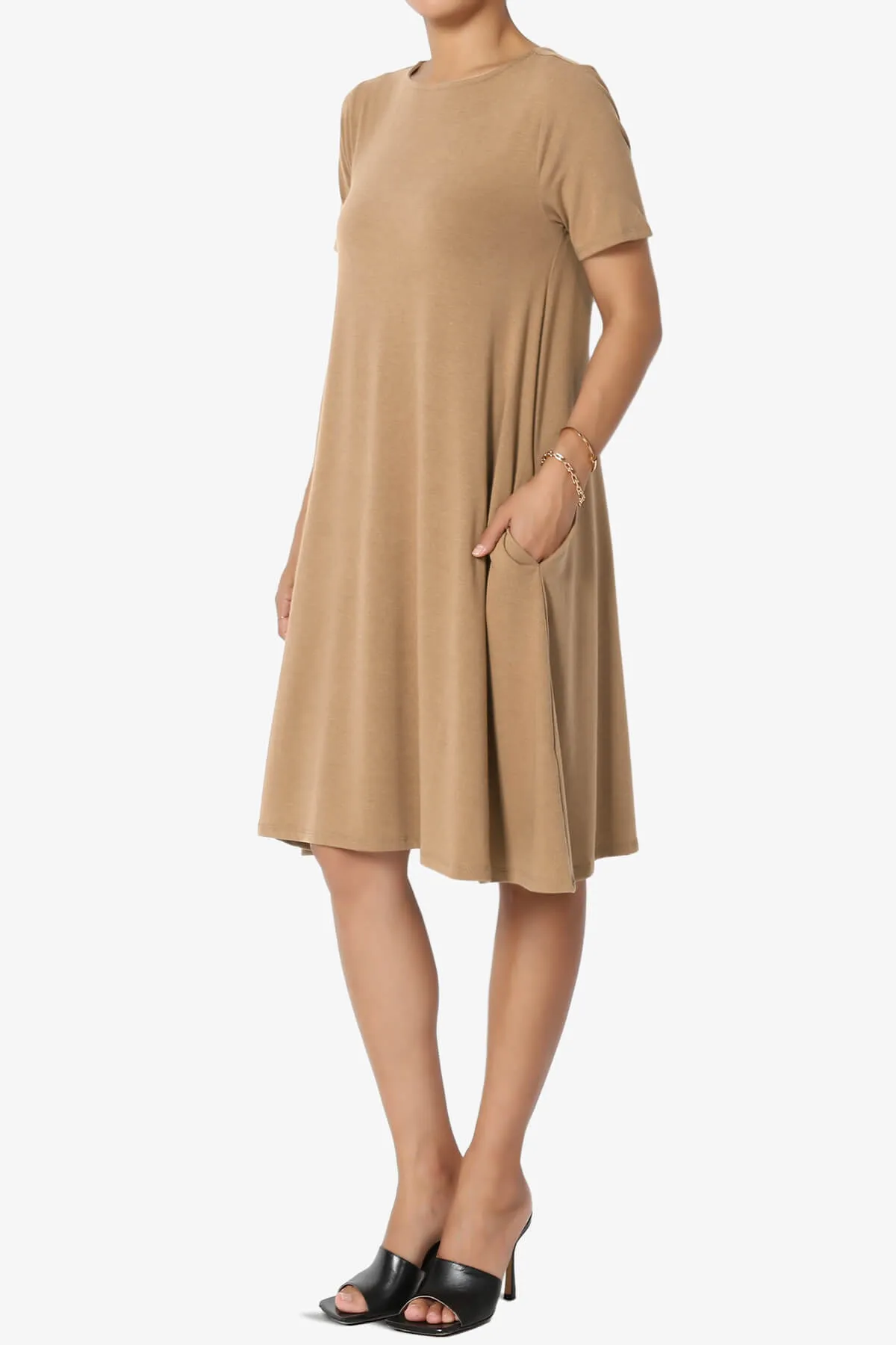 Allie Short Sleeve Jersey A-Line Dress