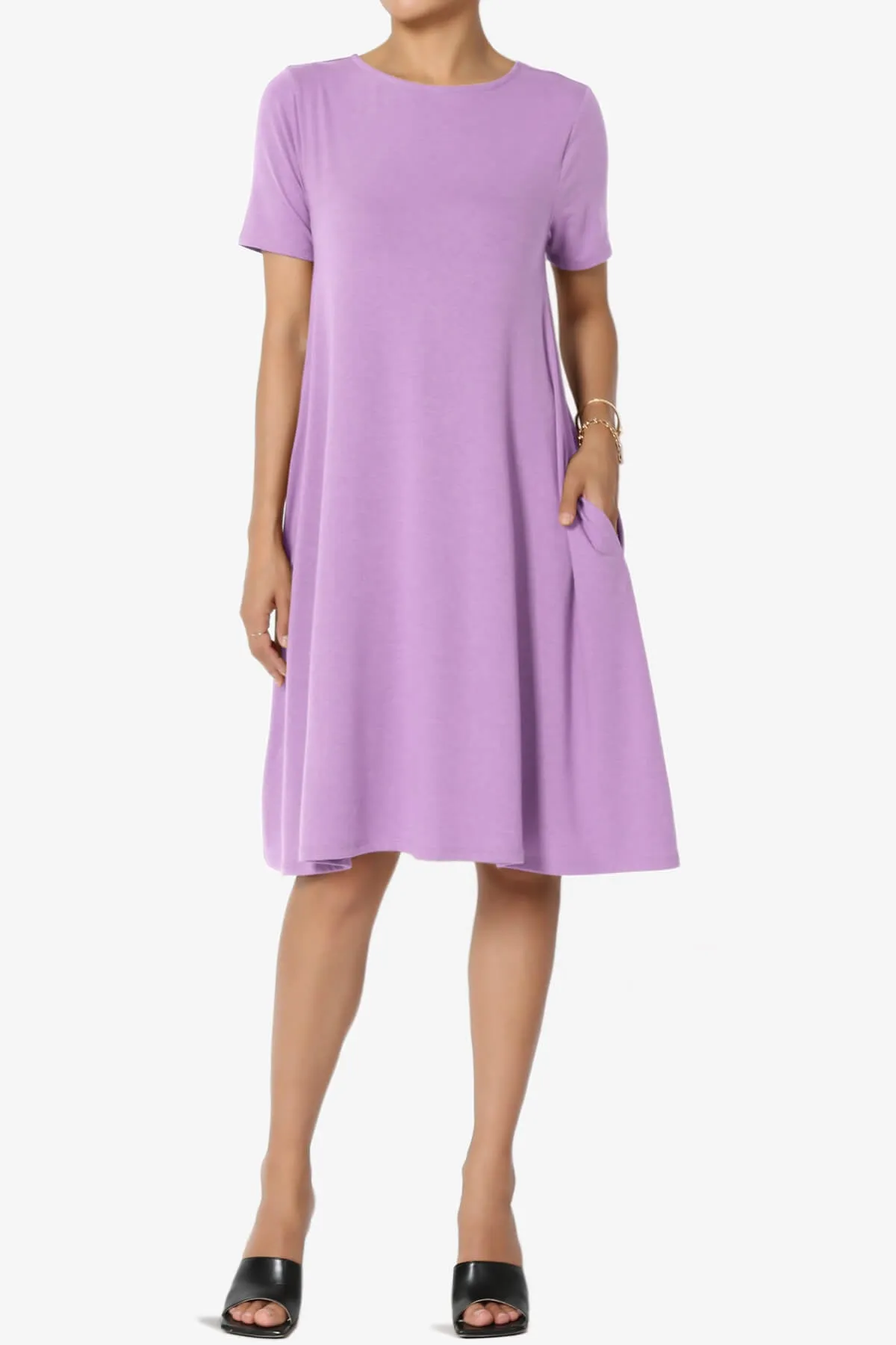 Allie Short Sleeve Jersey A-Line Dress