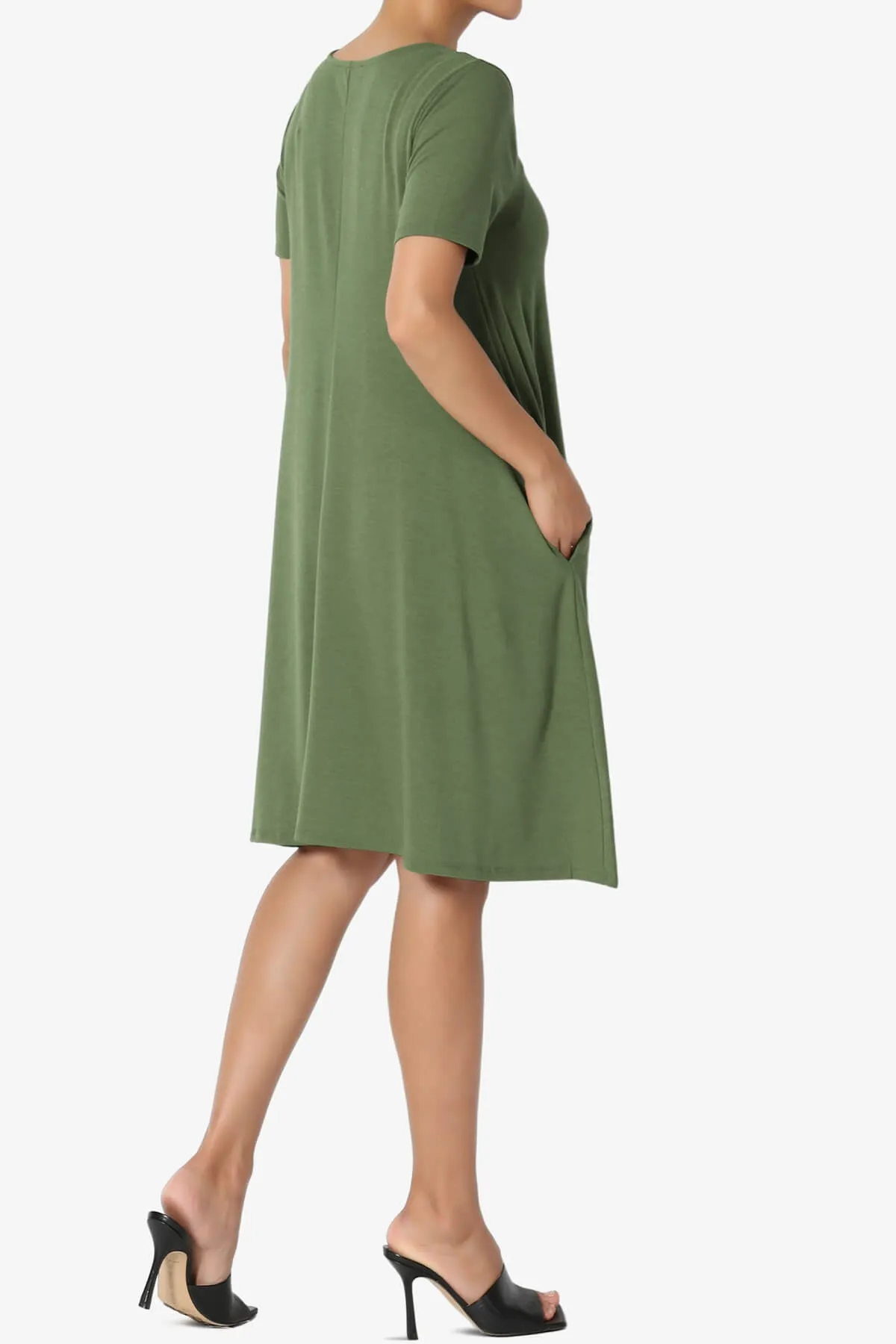 Allie Short Sleeve Jersey A-Line Dress