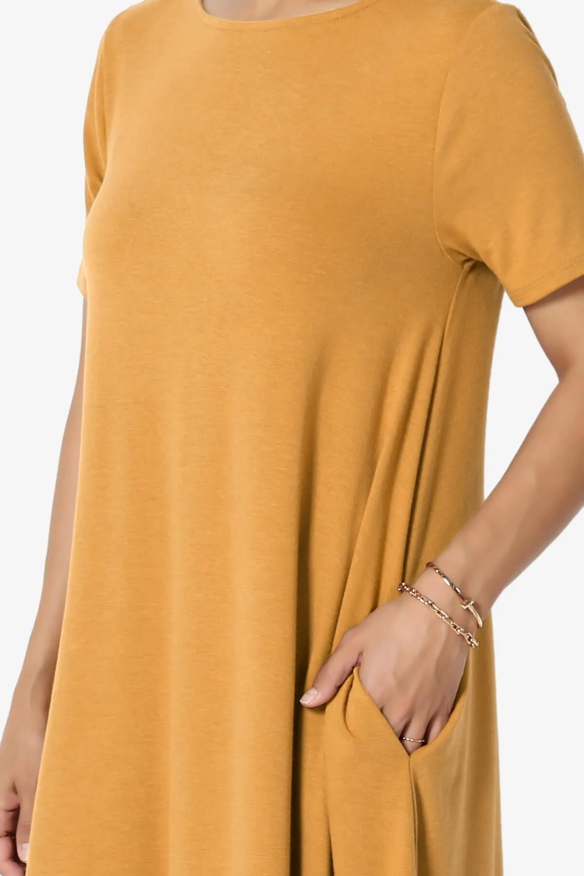 Allie Short Sleeve Jersey A-Line Dress