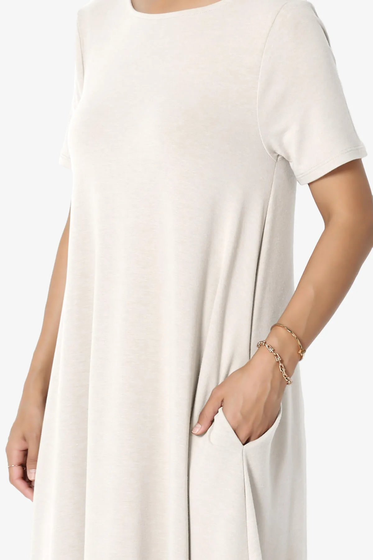 Allie Short Sleeve Jersey A-Line Dress