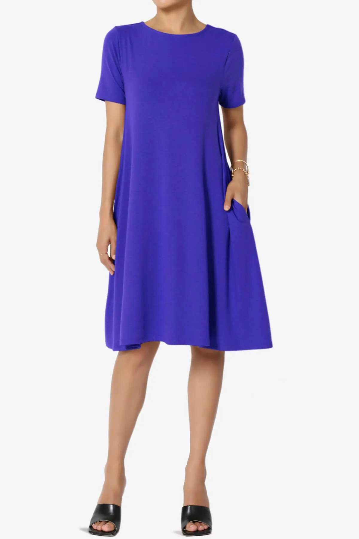 Allie Short Sleeve Jersey A-Line Dress