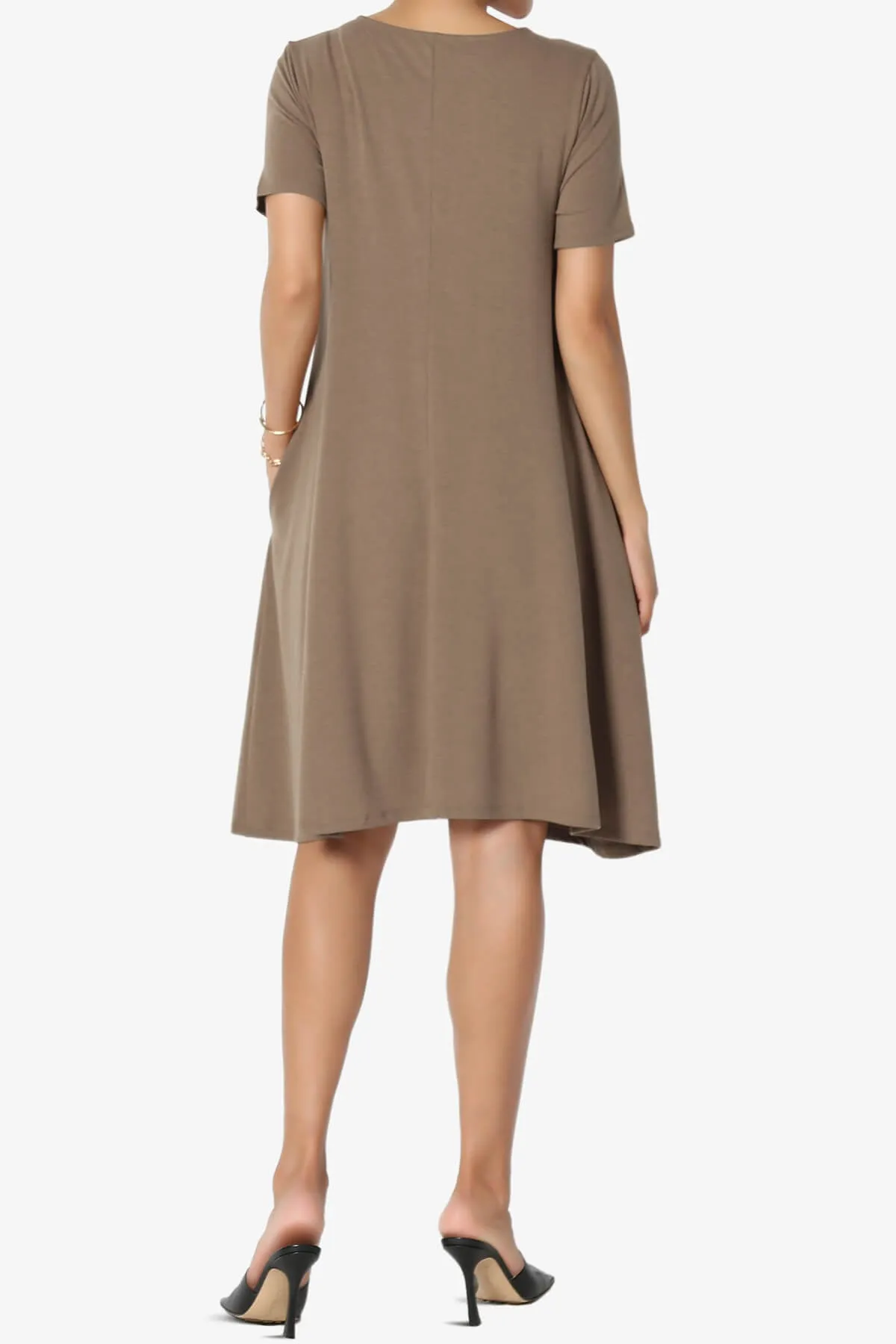 Allie Short Sleeve Jersey A-Line Dress