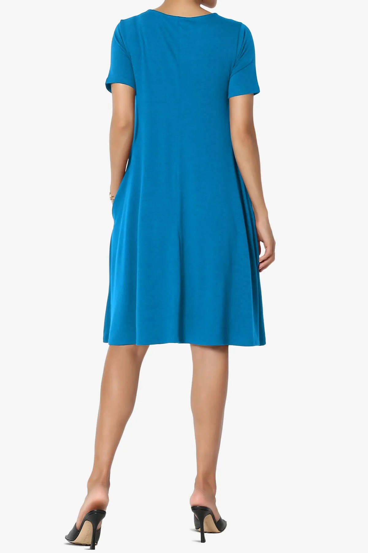 Allie Short Sleeve Jersey A-Line Dress