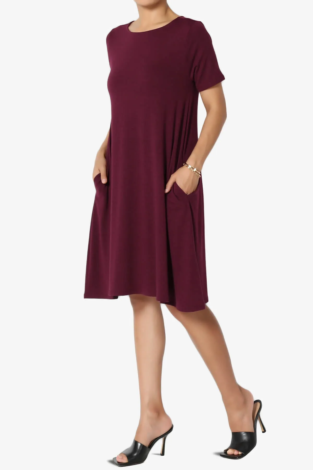 Allie Short Sleeve Jersey A-Line Dress