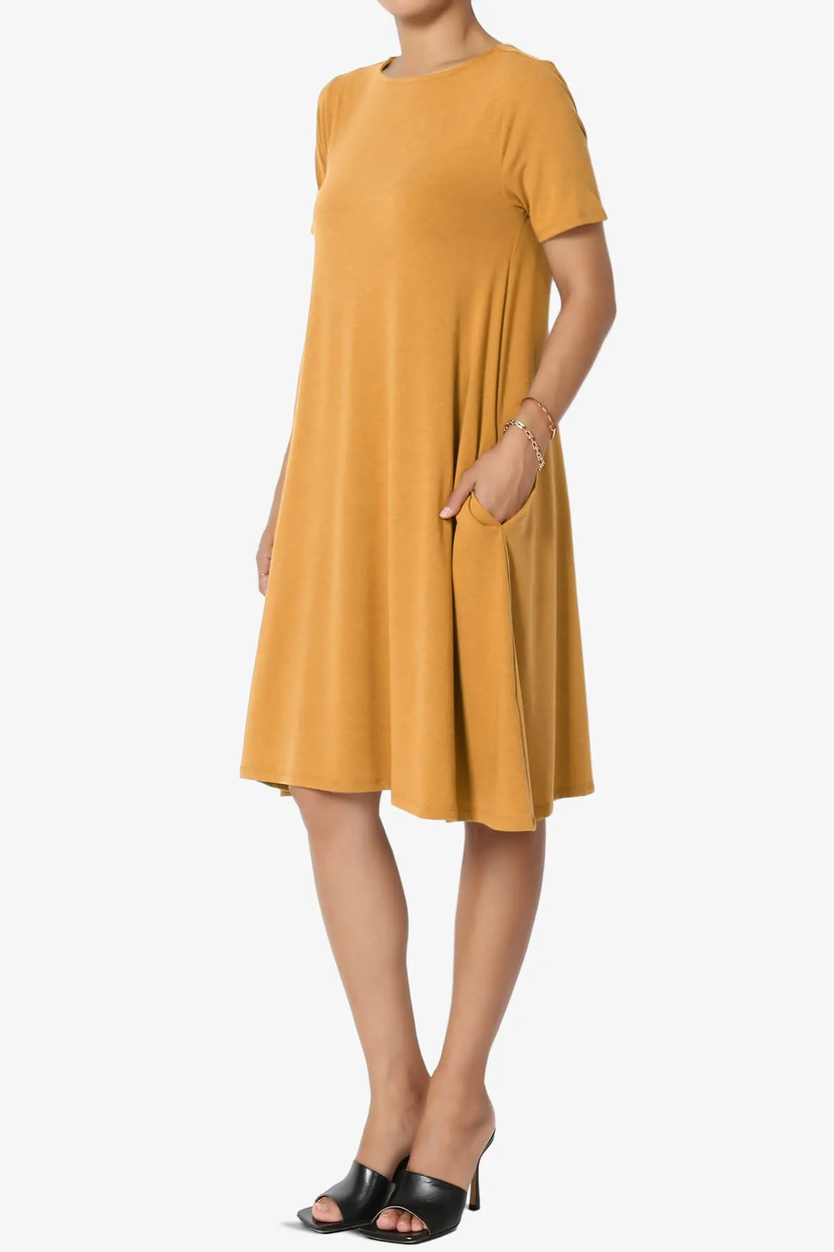 Allie Short Sleeve Jersey A-Line Dress