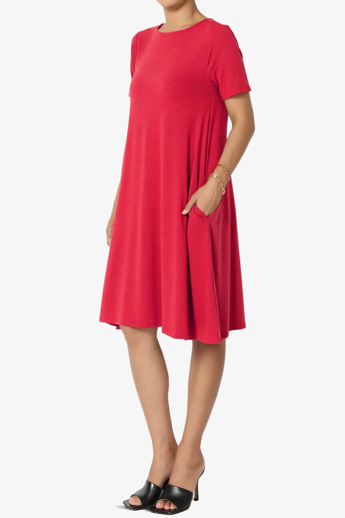 Allie Short Sleeve Jersey A-Line Dress