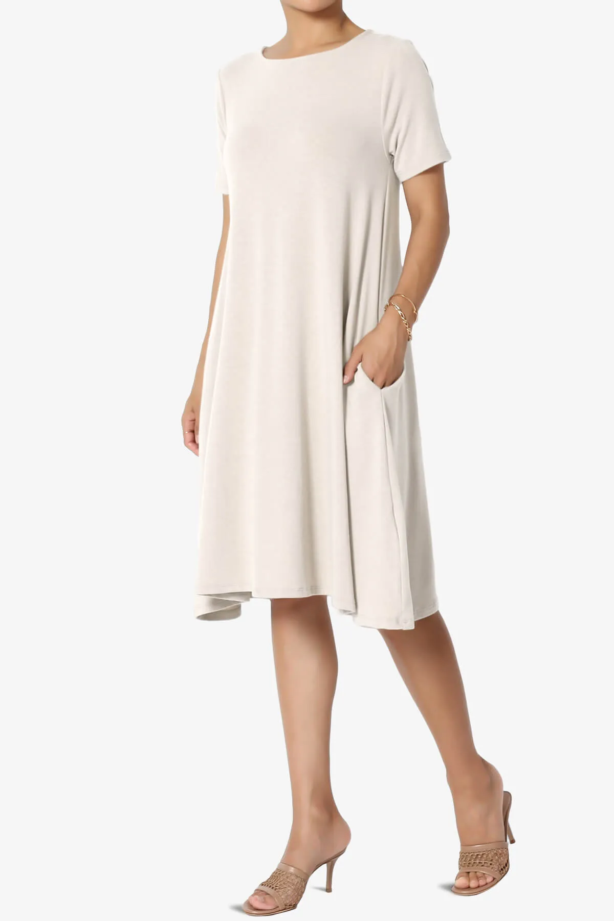 Allie Short Sleeve Jersey A-Line Dress