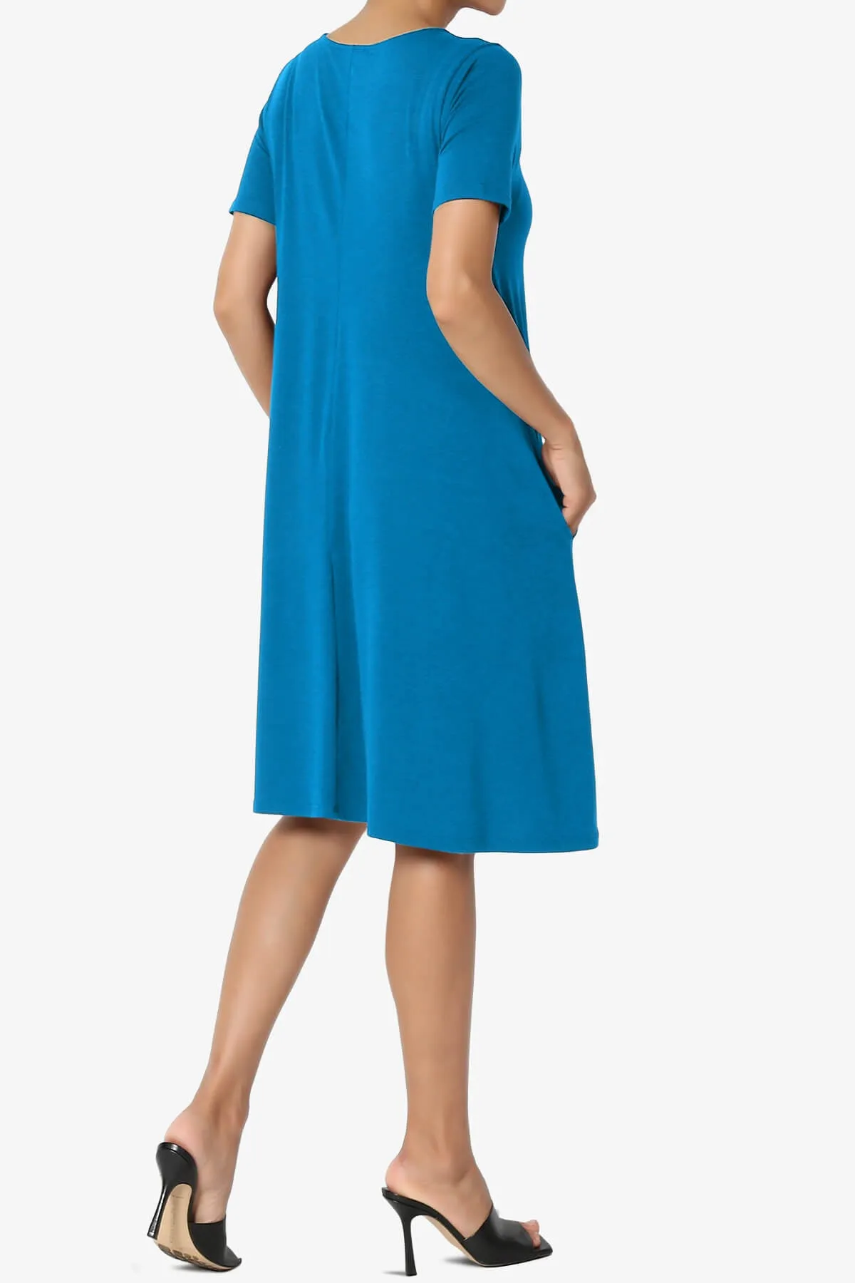 Allie Short Sleeve Jersey A-Line Dress