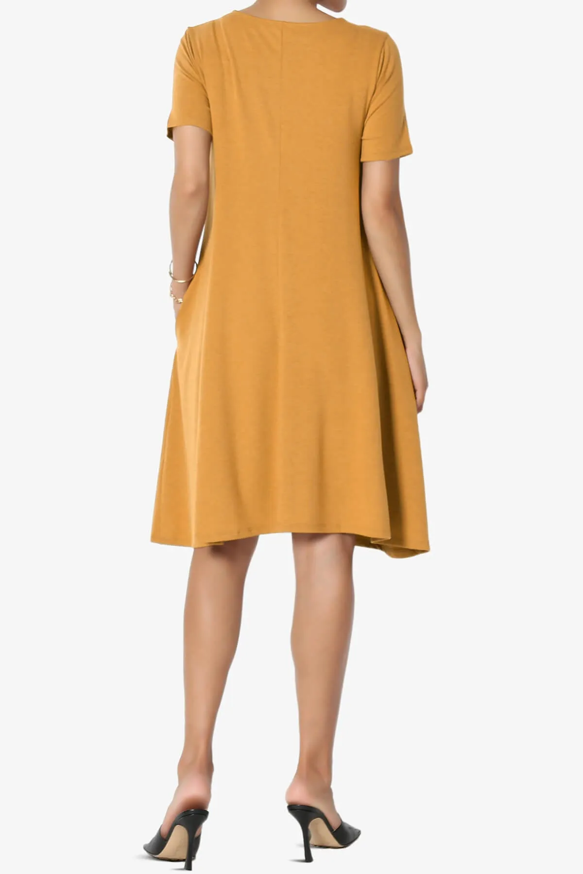 Allie Short Sleeve Jersey A-Line Dress