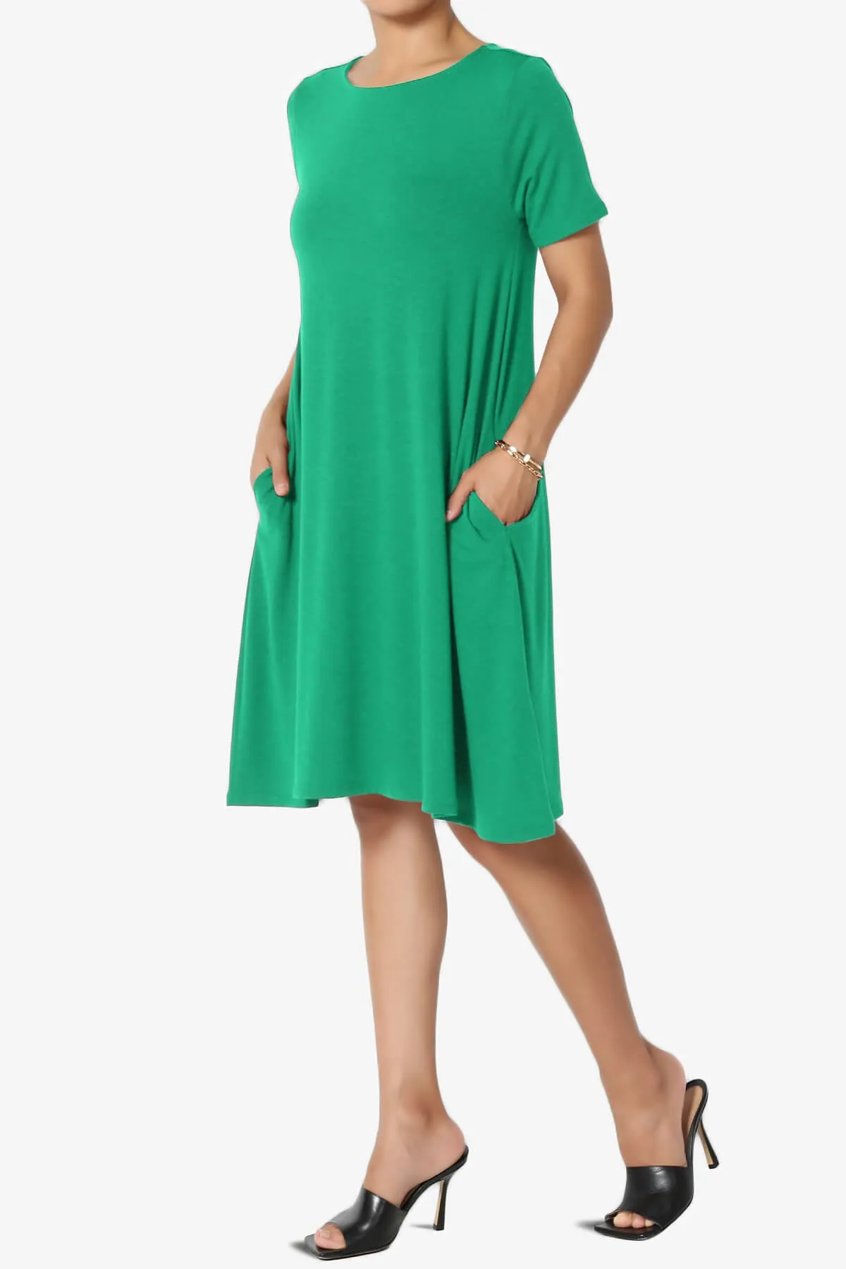 Allie Short Sleeve Jersey A-Line Dress