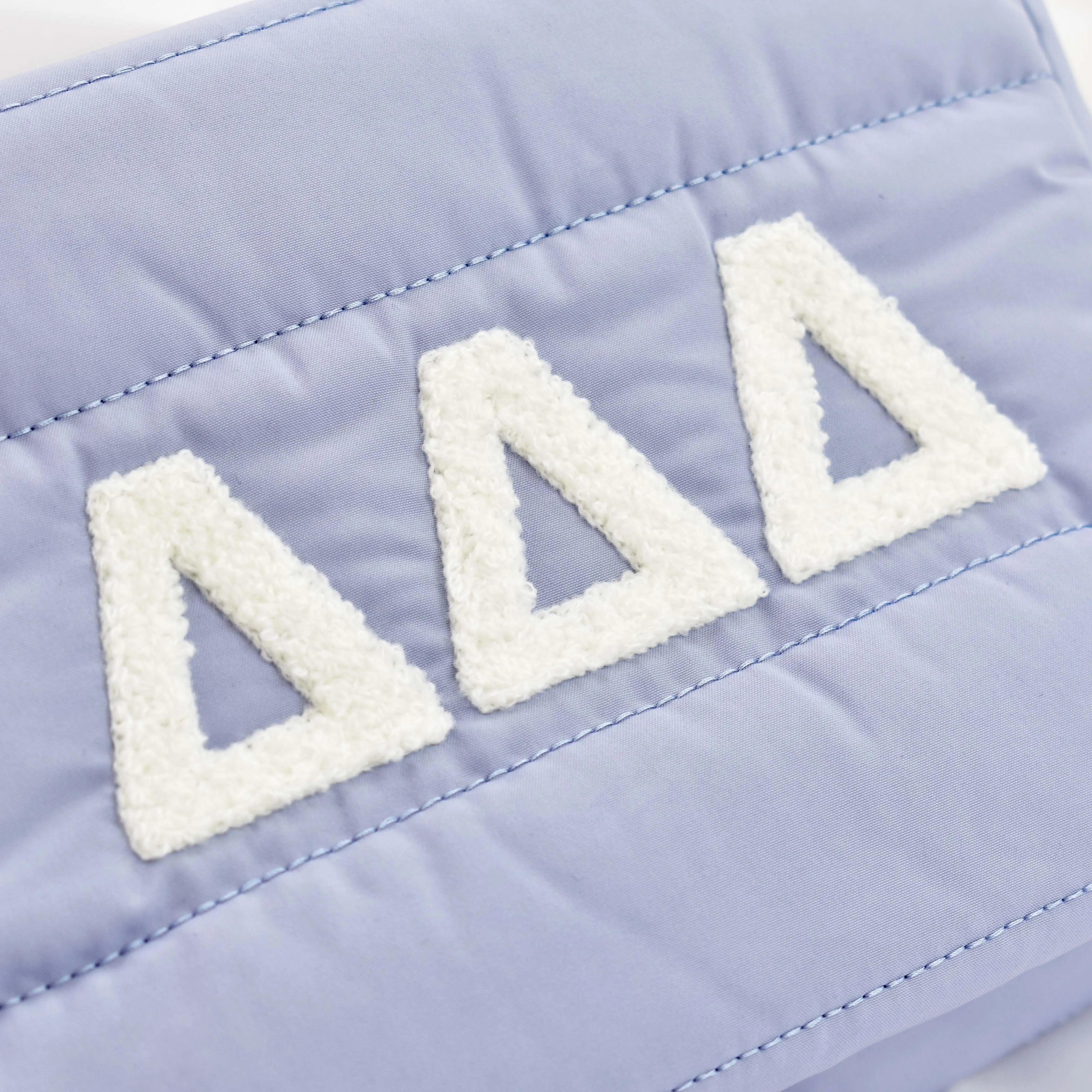 Alpha Chi Omega Makeup Bag - Puffer Style with Sorority Letters